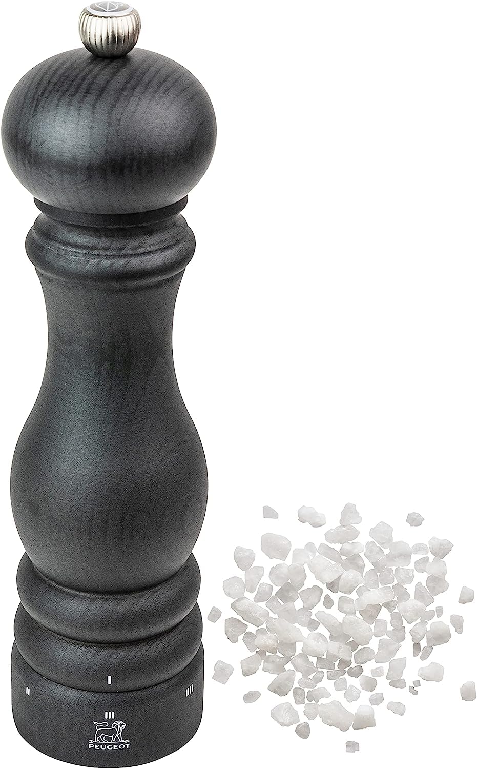 Peugeot - Paris Uselect Manual Salt Mill - Adjustable Grinder - Beechwood, Graphite Finish