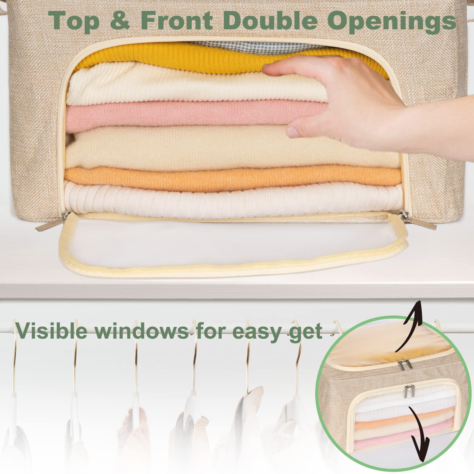 22L Cashmere Sweater Storage Bag And Natural Cedar Ball | Breathable Cashmere Protection Pouch Friendly For Merino Wool/Knit Swe