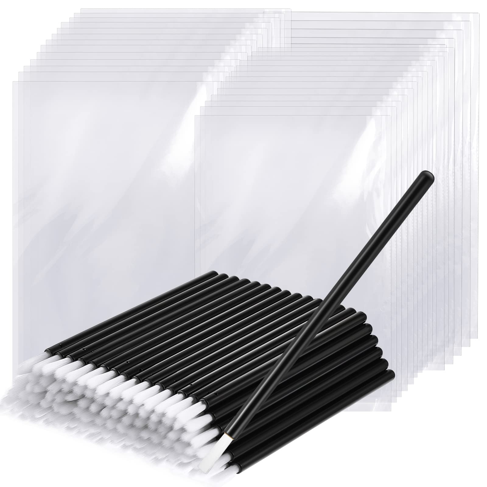 150 Pcs PYO Paint Your Own Mini Paint Brushes for Cookies Disposable with Soft Brush Head Wands with 150 Pcs Cookie Packaging Ba