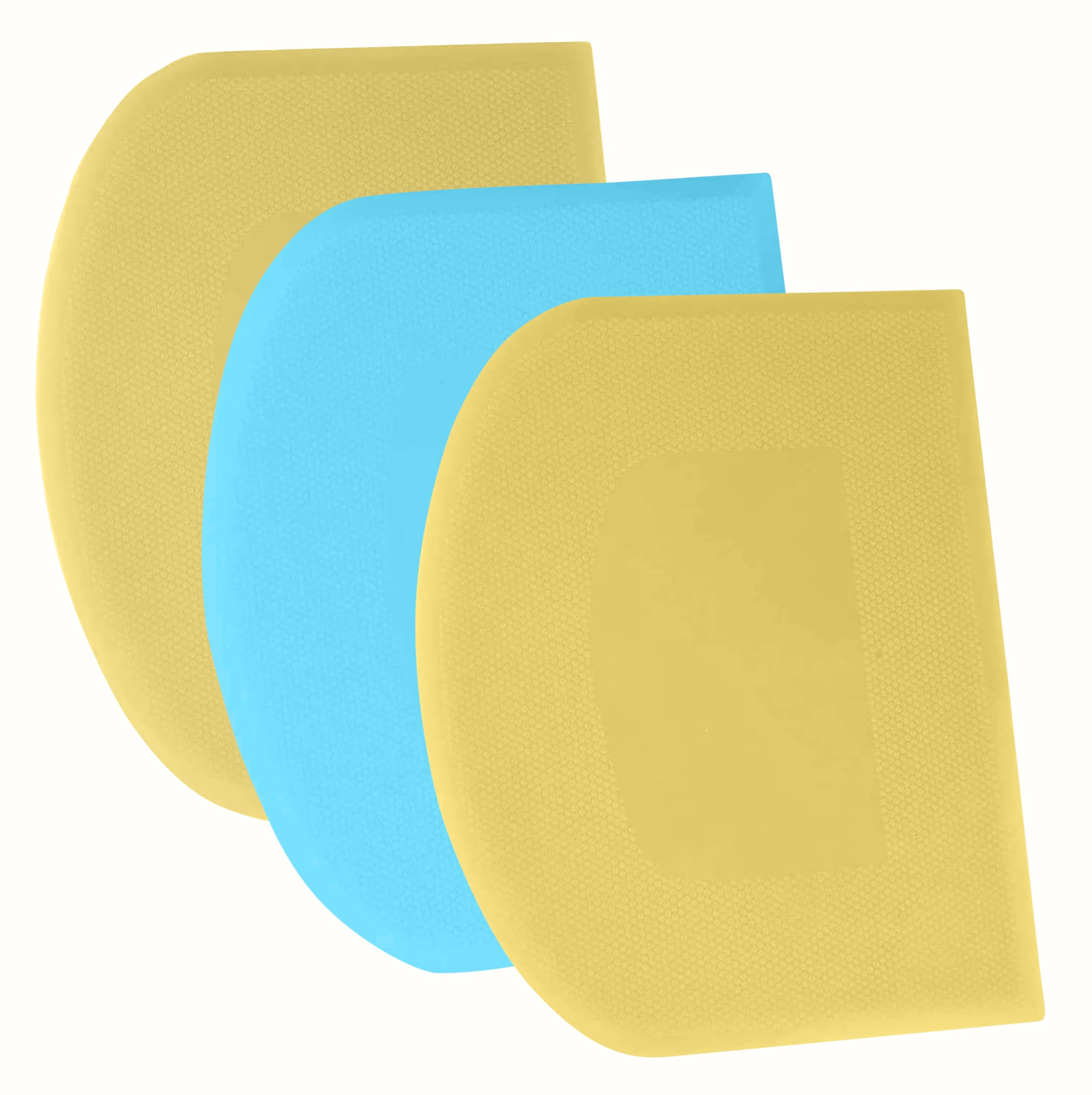 SURDOCA Dough Scraper Bench Scraper - 3P 8.3x5.5 Plastic Flexible Bowl Scraper, Sharp Edge & Angles Cake Scraper. Non-Slip Bakew