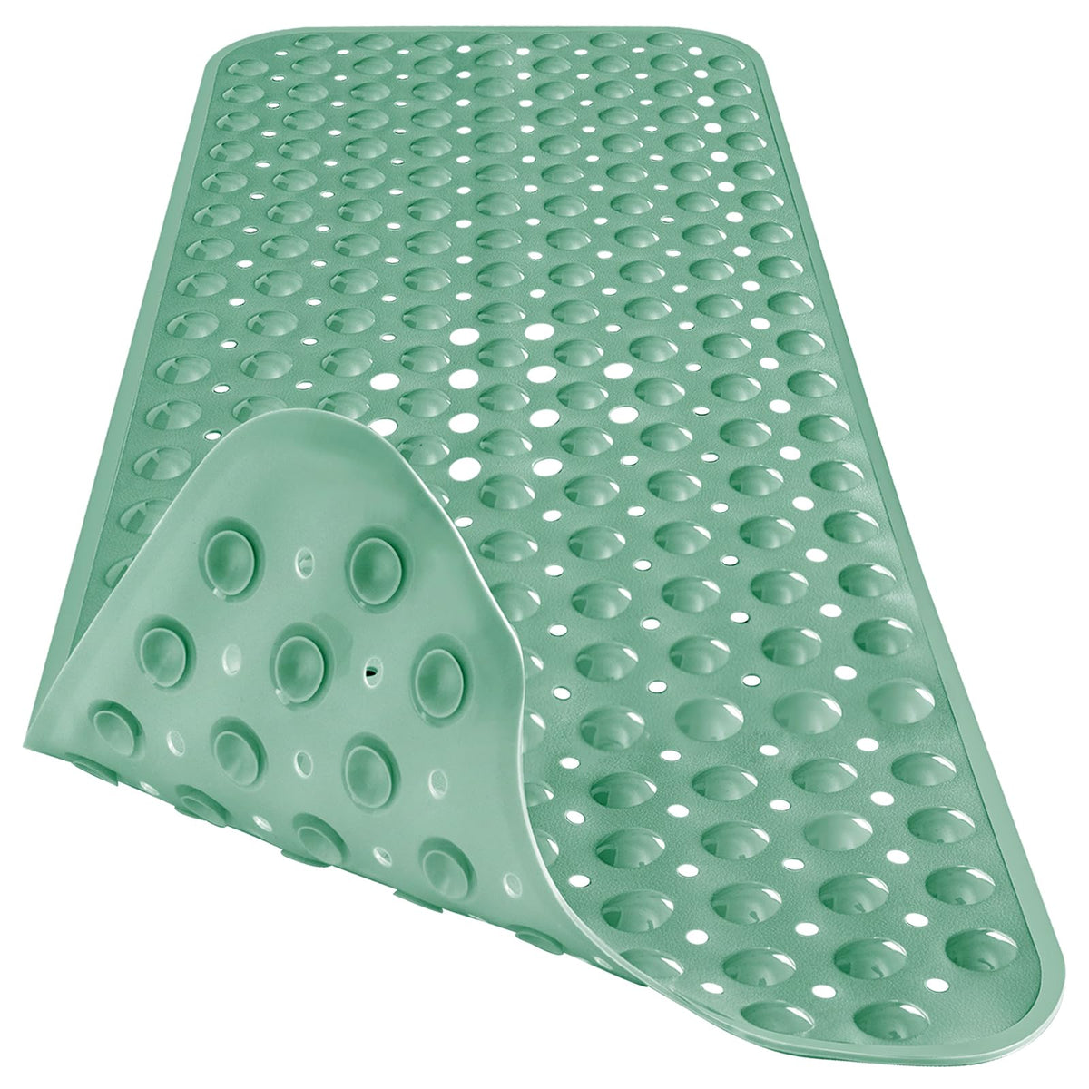 Naoloture Extra Long Bathtub Mat Non Slip, Marrs Green Soft Bath Mat For Tub 40 X 16 Inch Full Size, Bath Tub Shower Mats For Ba