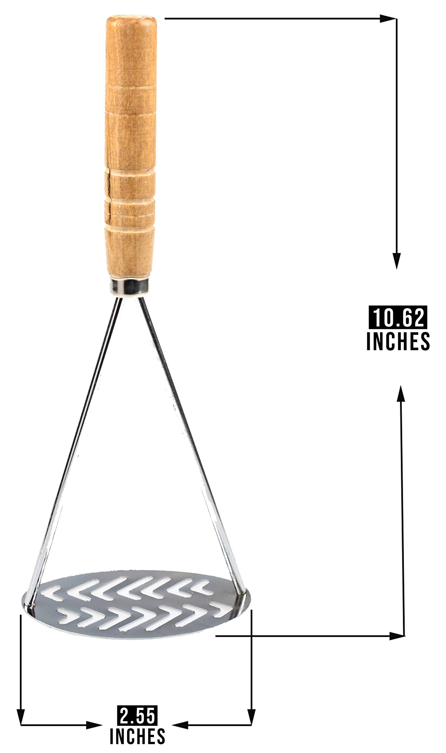 Wooden Handle Potatoes Masher, Metal Potato Masher, Potato Masher Stainless Steel, Sweet Potato Masher