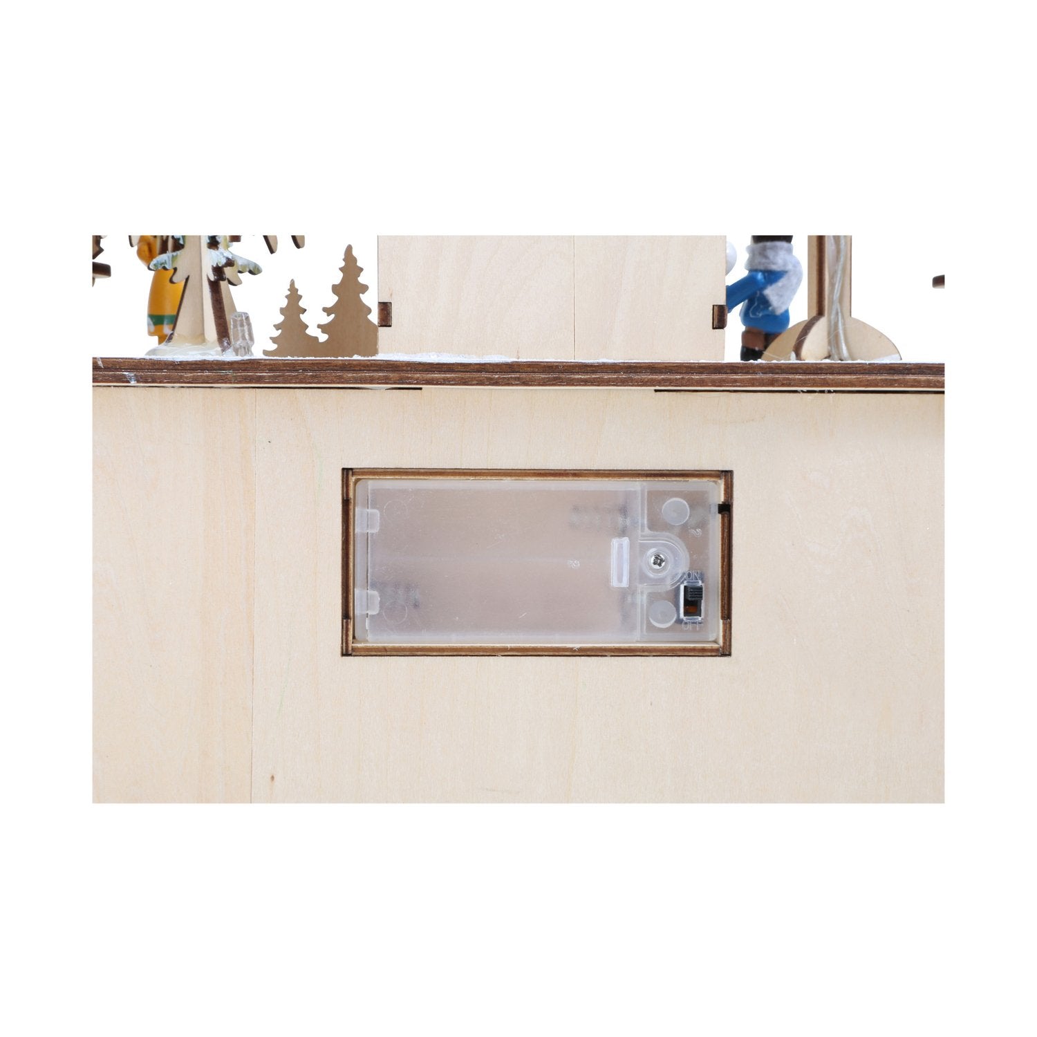 Small Foot Christmas Market Natural Wooden Advent Calendar with Illumination