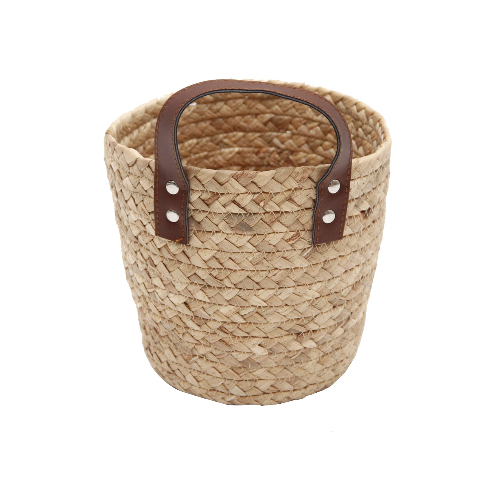 Yrmt Water Hyacinth Hanging Storage Baskets 2 Pack Woven Wall Hanging Baskets For Organizing Flower Plants Boho Decor 7.5'' X 7.