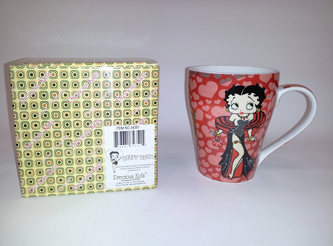 Betty Bopp 12oz Ceramic Coffee Mug w/Gift Box Collectible Cartoon