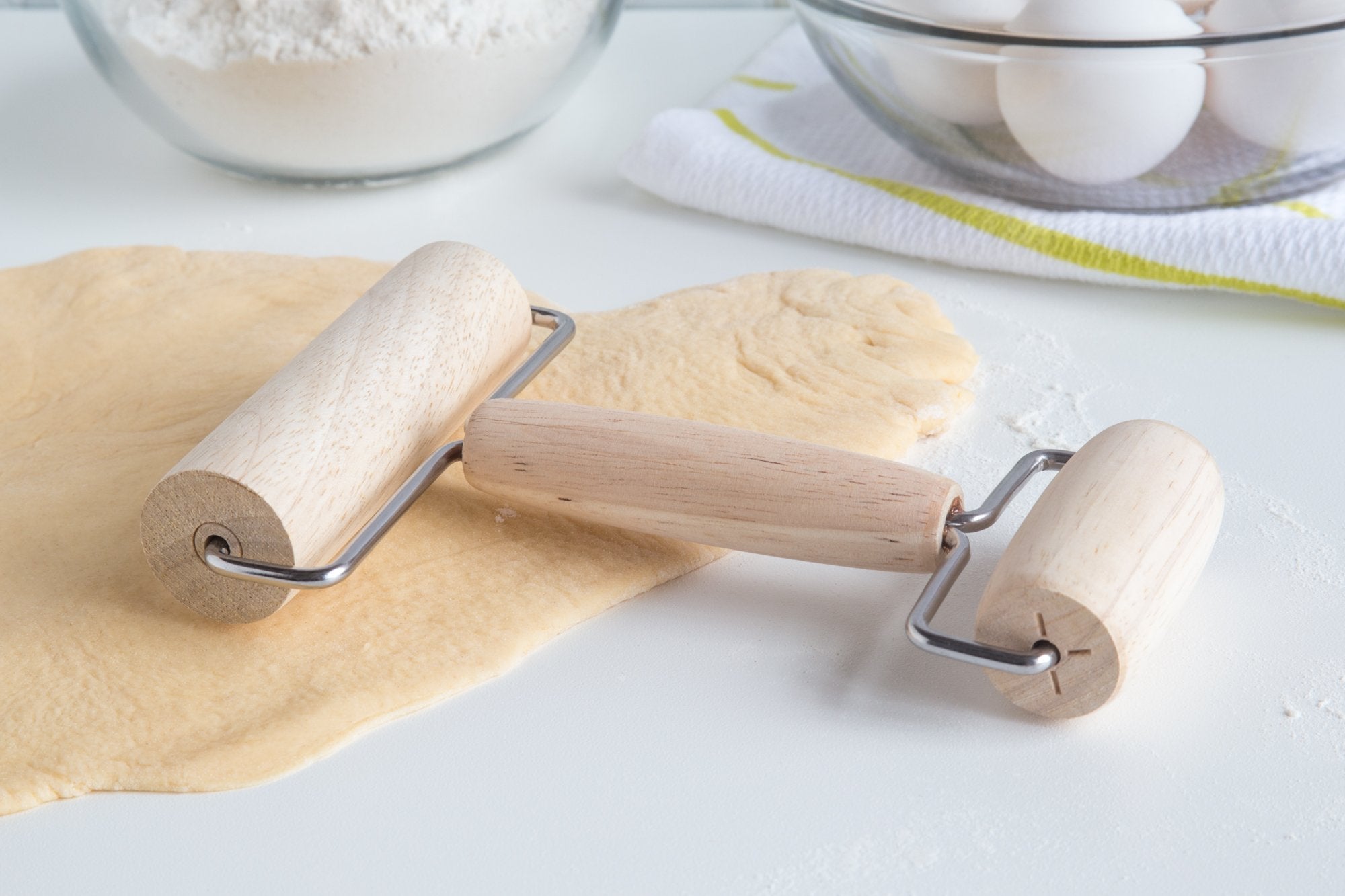 Fox Run Double Ended Pastry And Pizza Roller, Wood 1.25 X 4.5 X 7 Inches