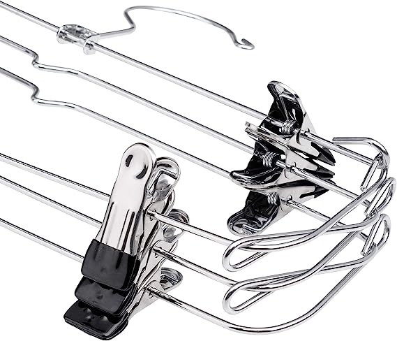 6-Tier Foldable Pants & Skirts Hanger Organizer