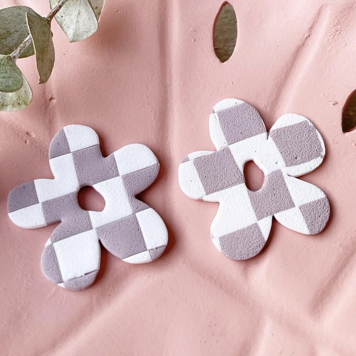 Polymer Clay Cutters - The Clayful Co Floral Flower Pack Set Of 6 - Plastic Cutter For Making Jewelry And Earring Shapes
