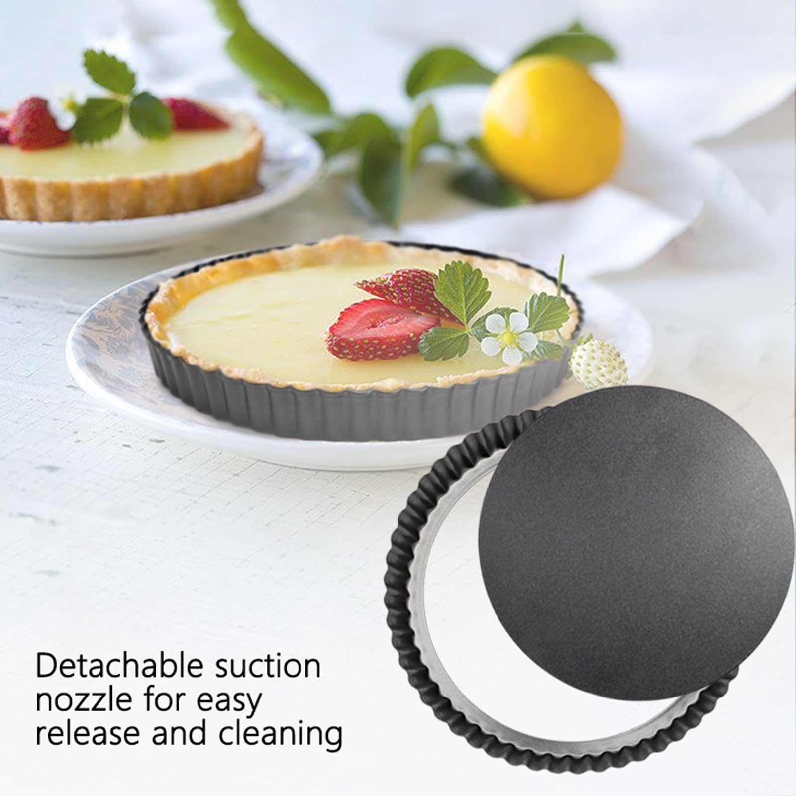 Tart Pan 6 Pack Tart Pans With Removable Bottoms Round Nonstick Quiche Pan Carbon Steel Mini Tart Pans For Baking(Set Of 6)