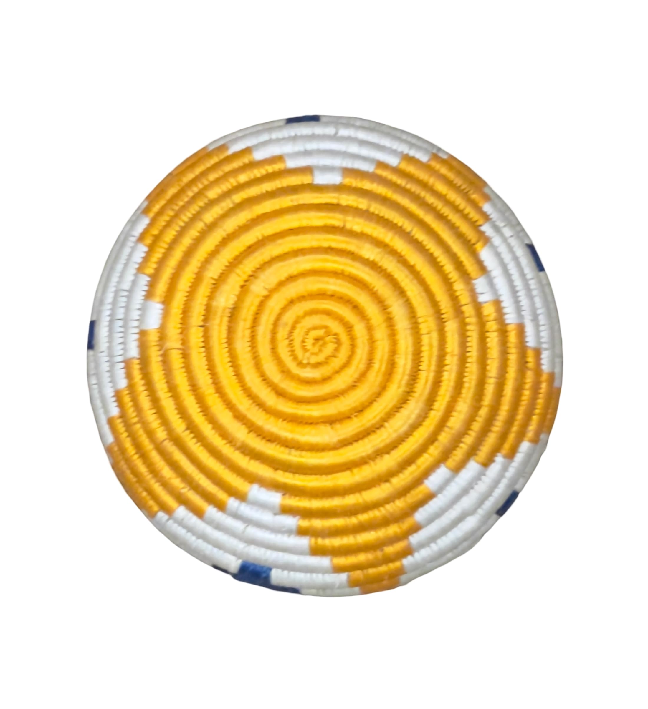 Handwoven African Bowl Sisal Basket, Handmade Trinkets bowl Decorative basket for Home Kitchen Food Storage Organizer 6D x 3-4 h
