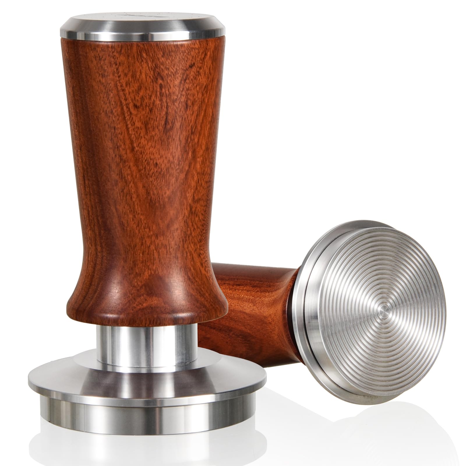 53.3Mm Espresso Hand Tamper, Matow Calibrated Spring Loaded Coffee Tamper With Stainless Steel Ripple Base, 30Lbs Espresso Tampe
