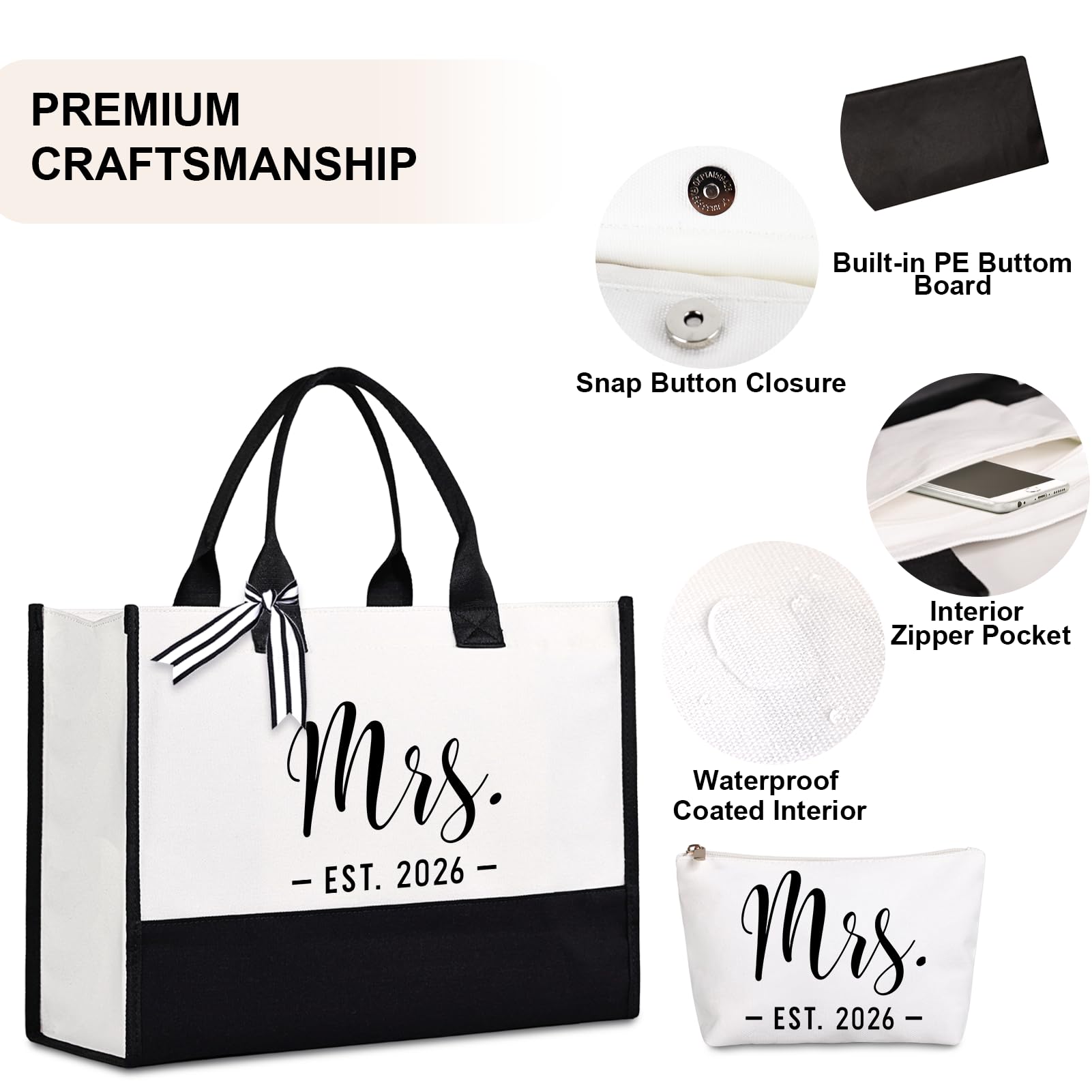 Lamyba Mrs Bag 2026 Mrs Gifts,Bridal Shower Gifts for Wedding Bachelorette Party
