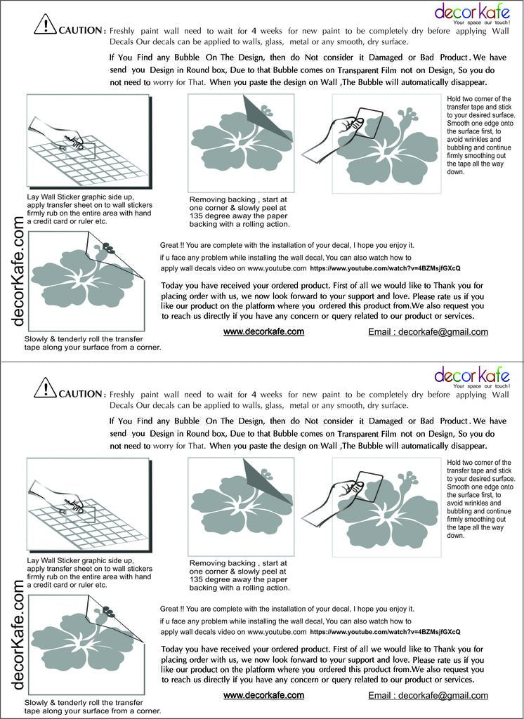 DECOR Kafe Home Decor Flower Ganesh Ji Wall Sticker, Wall Sticker for Bedroom, Wall Art, Wall Poster (PVC Vinyl, 27 X 53 CM)