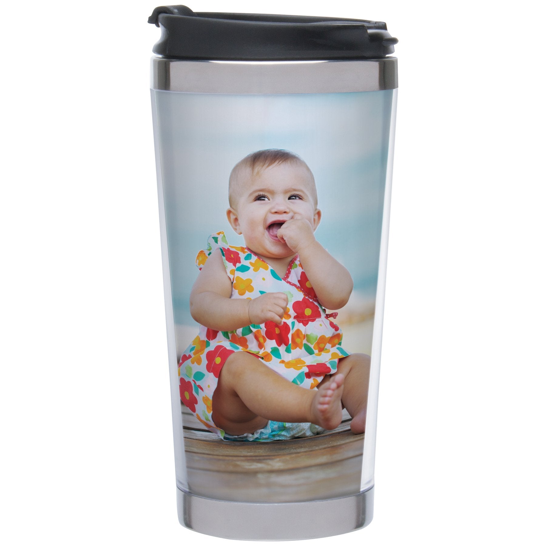 ThermoTemp Photo Stainless Steel Travel Tumbler  Create Your Own