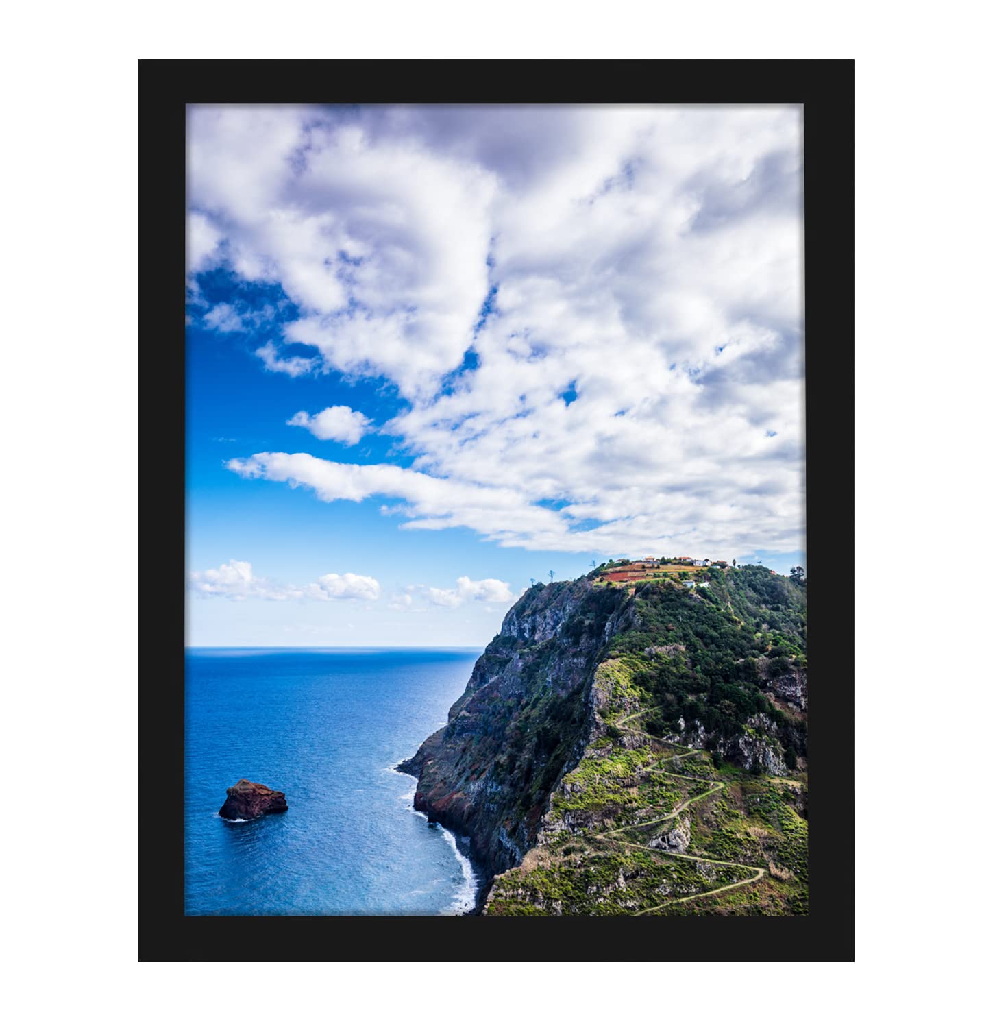 MENNTHUI 10x14 Black Picture Frame, Diamond Painting Frames for 30 x 40cm Diamond Painting Art, Wall Mounting Horizontally or Ve