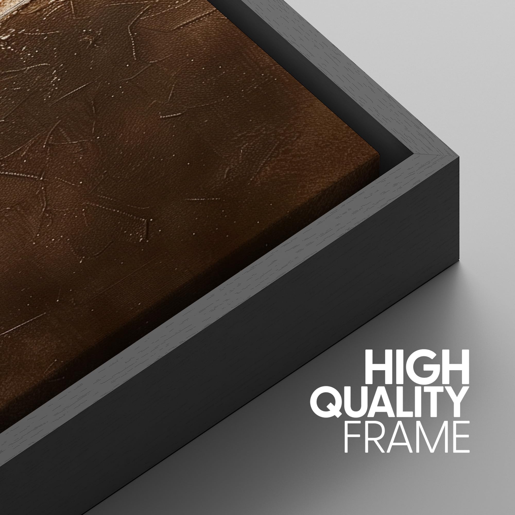 Signwin Framed Canvas Print Wall Art Set Earthen Cracks Abstract In Warm Browns Abstract Modern Art Bohemian Decorative For Livi
