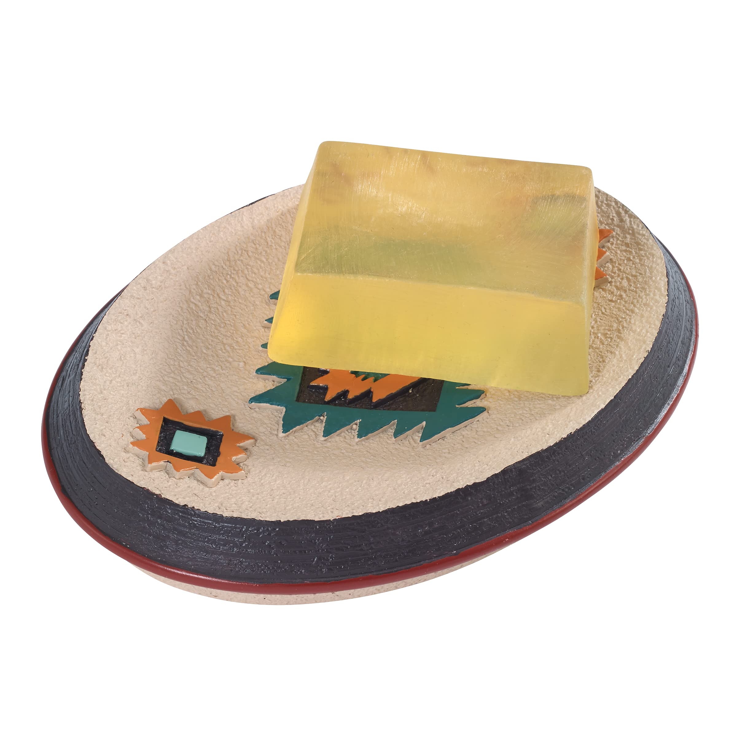 Avanti Linens - Soap Dish, Guest Bathroom Essentials, Aztec Home Decor (Navajo Dance Collection)