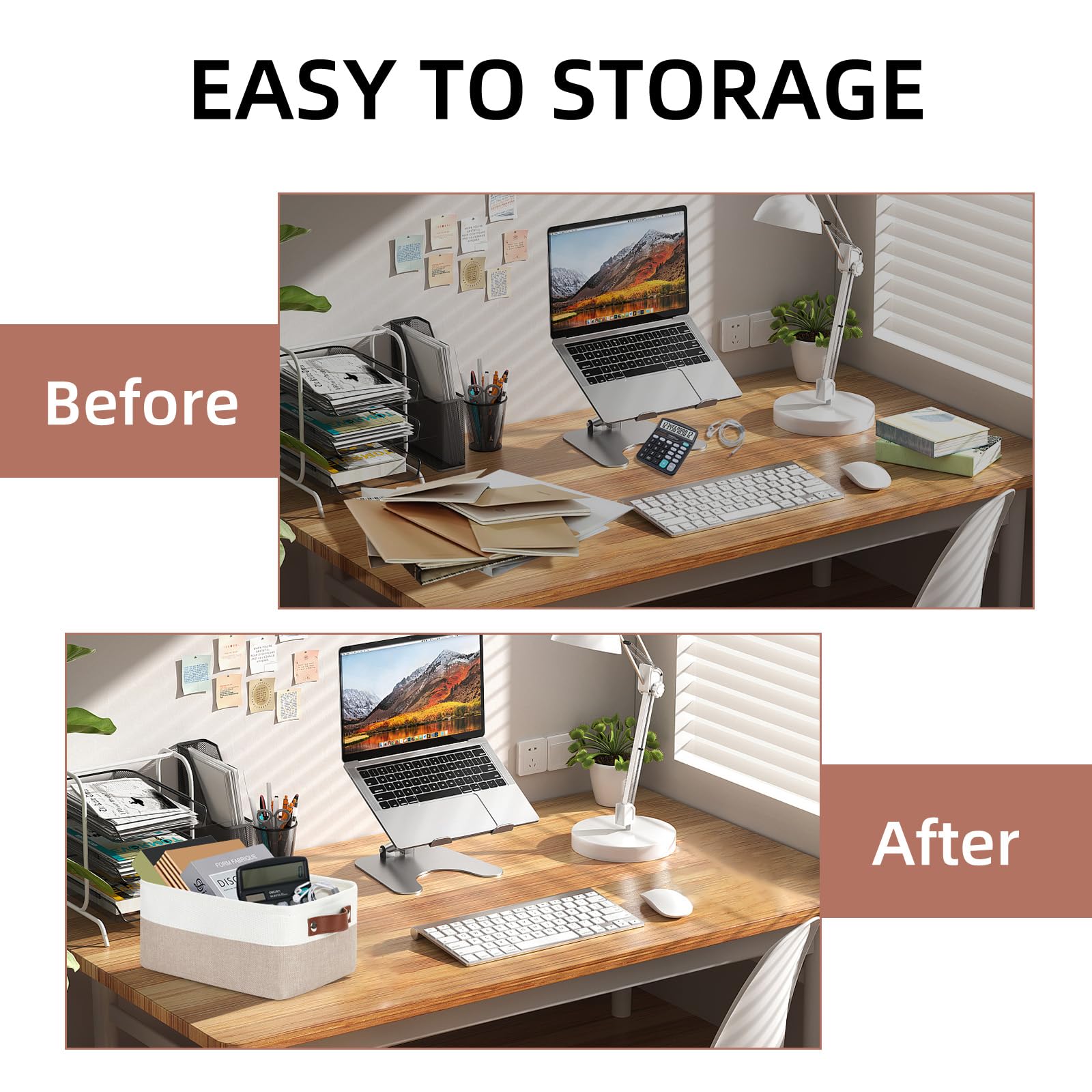 Dullemelo Small Storage Bins With Handles Set Of 2 Collapsible Storage Bins For Organizing 11.8X7.9X5.1 Inch Small Fabric Storag