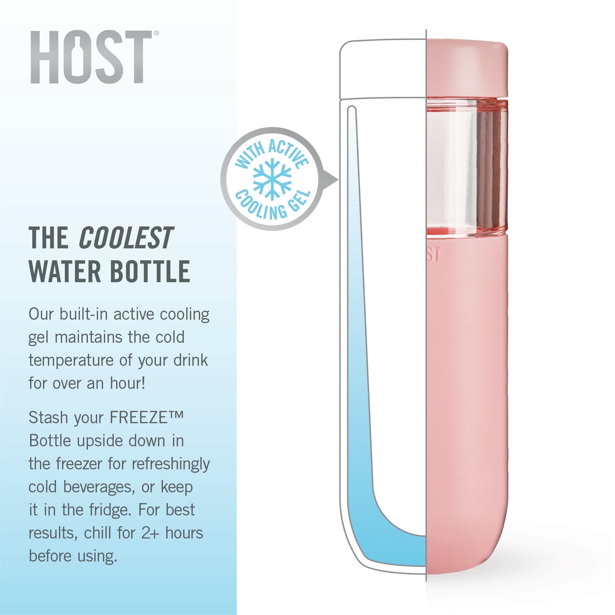 Freeze Bottle In Blush By Host