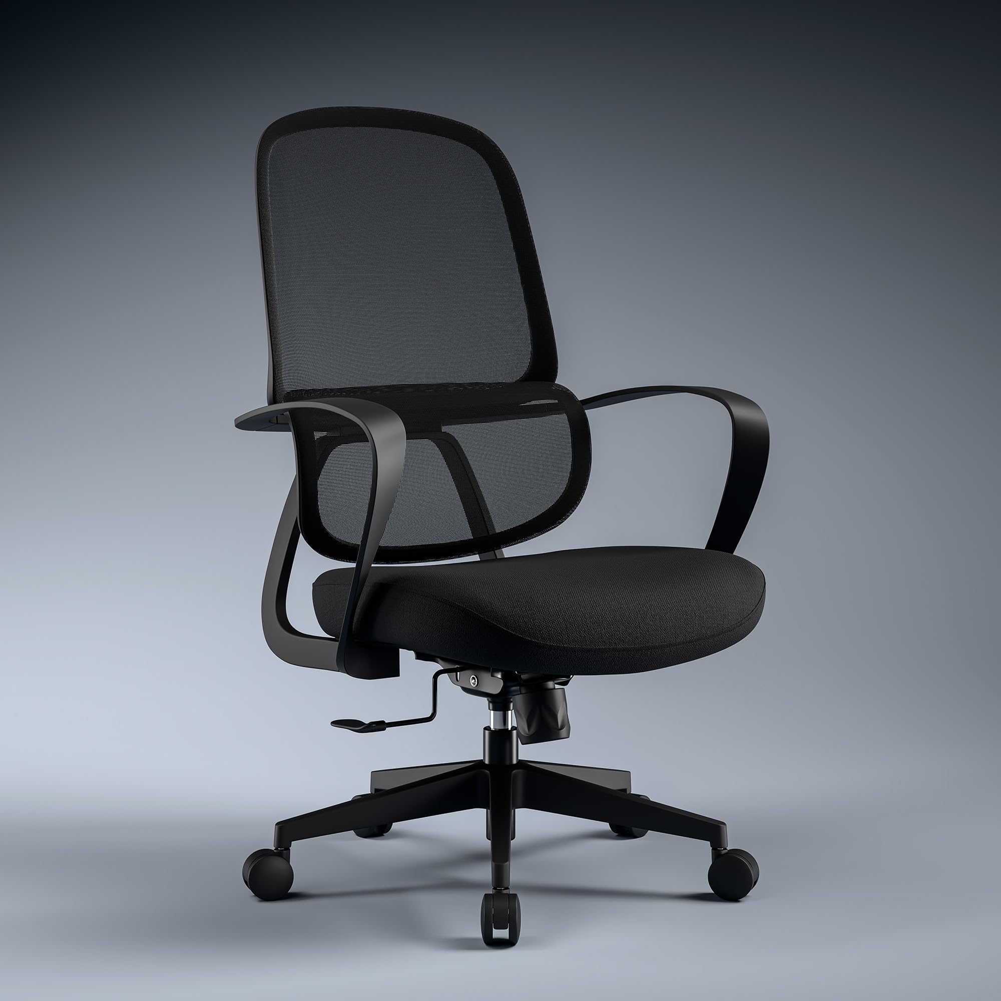 Green Soul Orbit Ergonomic Mesh Office Chair For Work | Ultra Thick Cushion | Patented Screwless Armrest | 3 Year Warranty | Syn