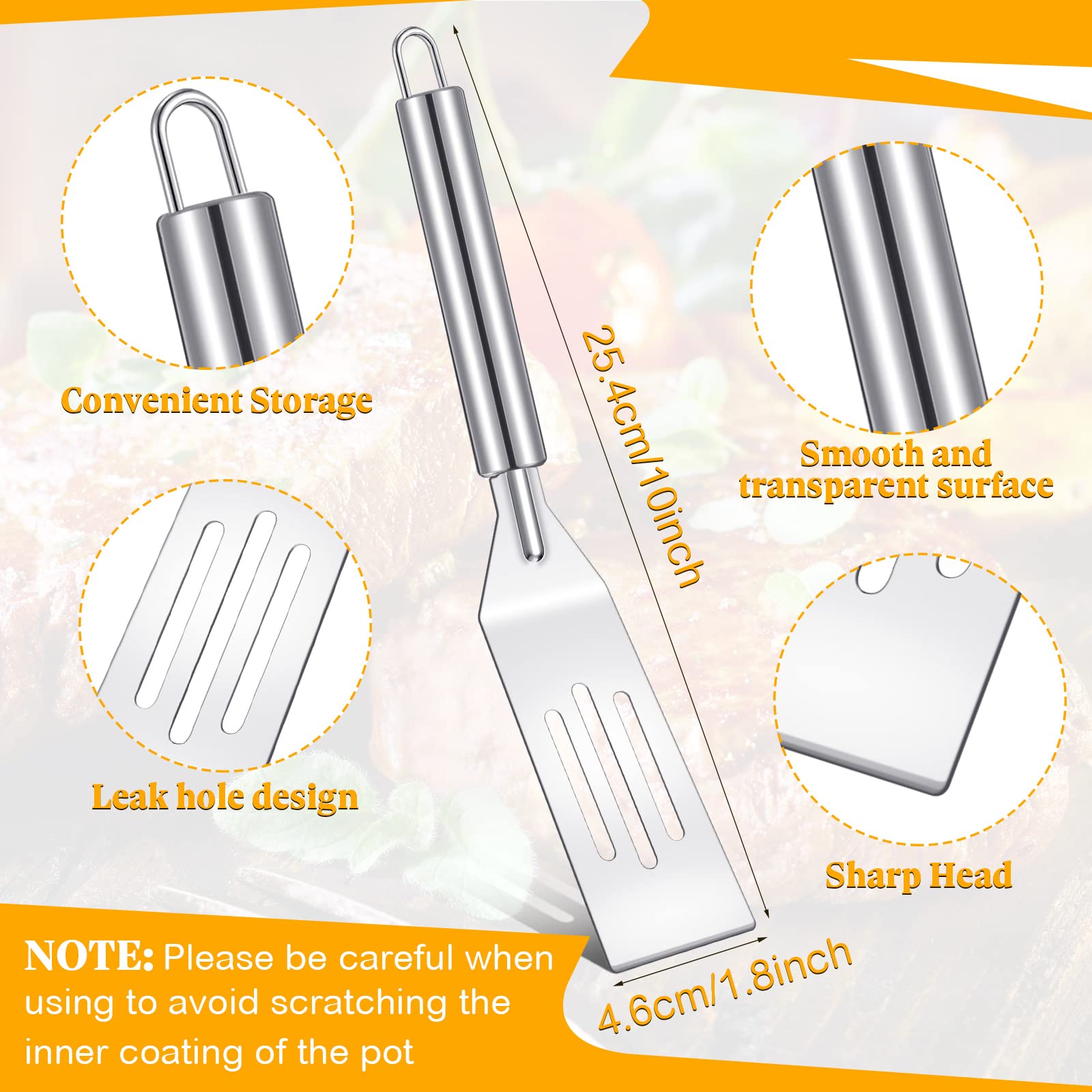 3 Pieces Small Spatula Mini Brownie Serving Spatula Narrow Thin Mini Silicone Crepe Spatula Kitchen Cooking Nonstick Stainless S