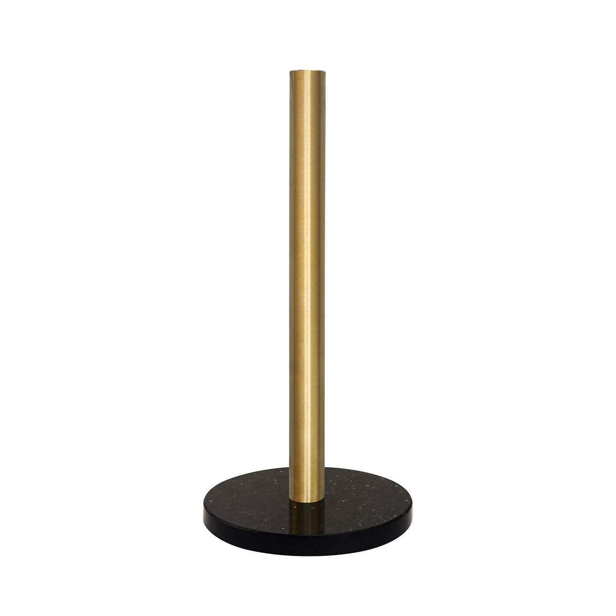 Lutavoy Marble Paper Towel Holders Copper Plated Standing Kitchen Paper Towel Holder With Marble Base(Kz44-Black Base)
