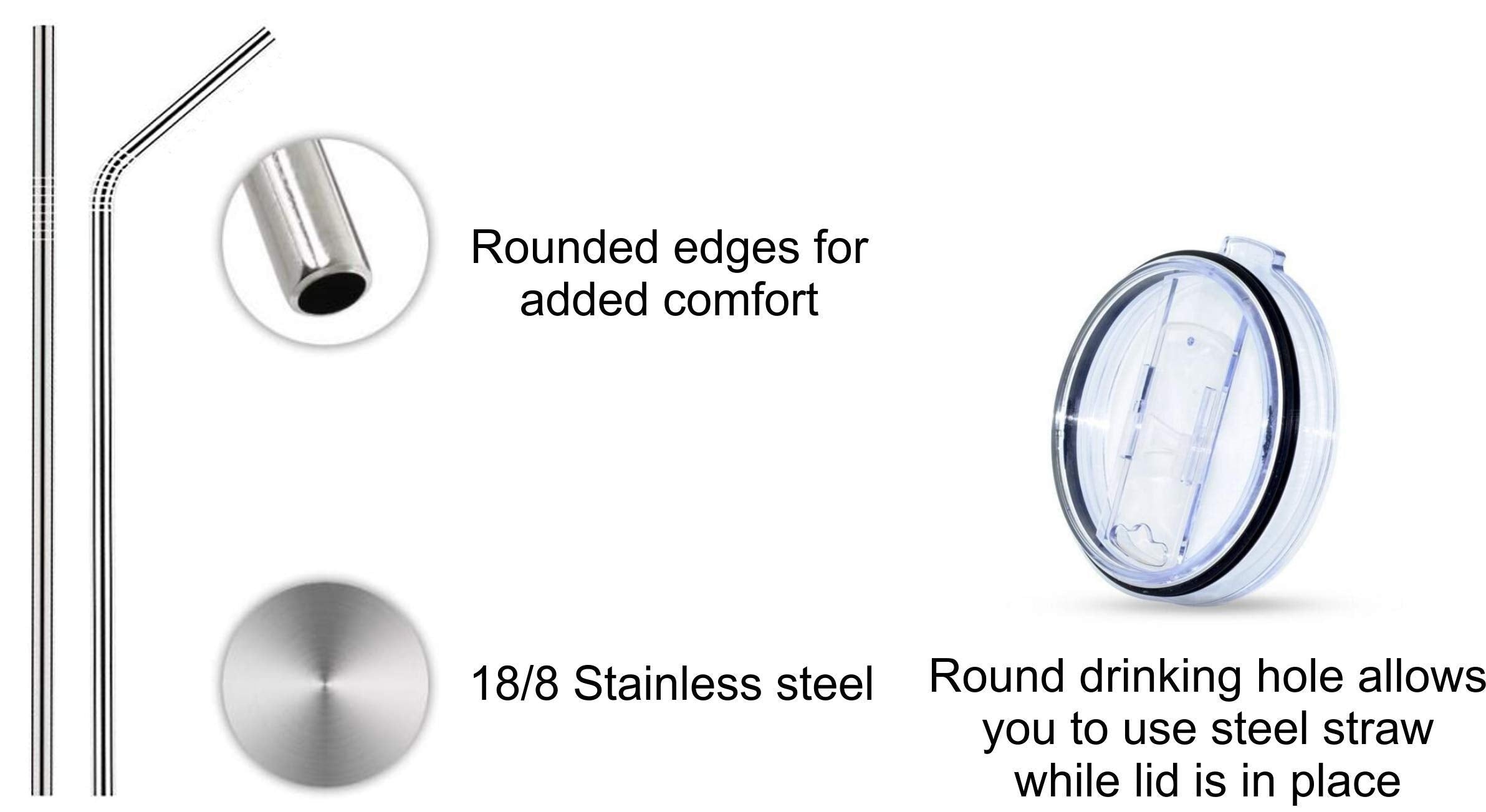 Laser Engraved Hockey Momsicle Stainless Steel Powder Coated Work Tumbler + Splash Proof Lid + 2 Straws*, Triple Wall Vacuum Ins