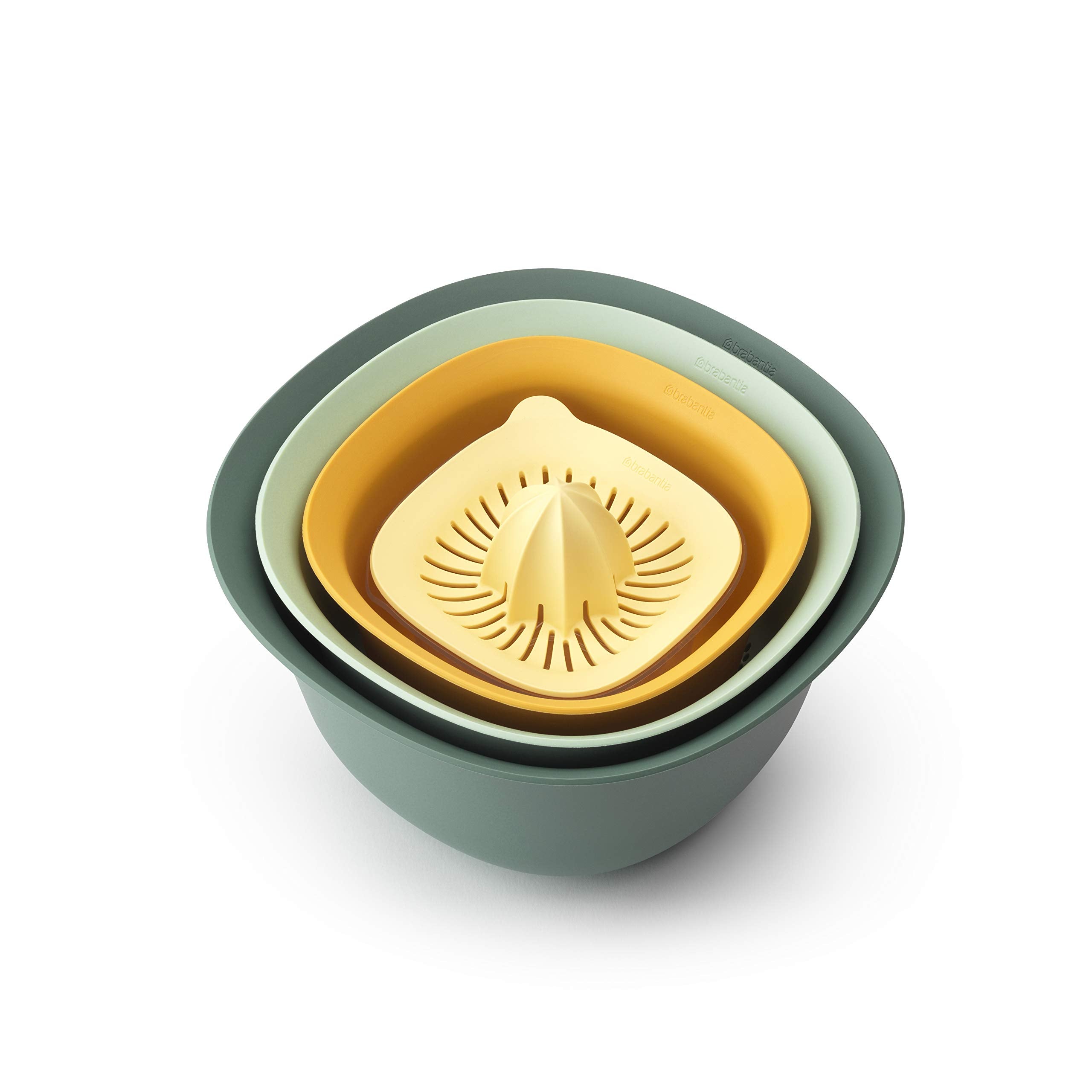 Brabantia Tasty+ Mixing Bowl Set With Colander And Juicer