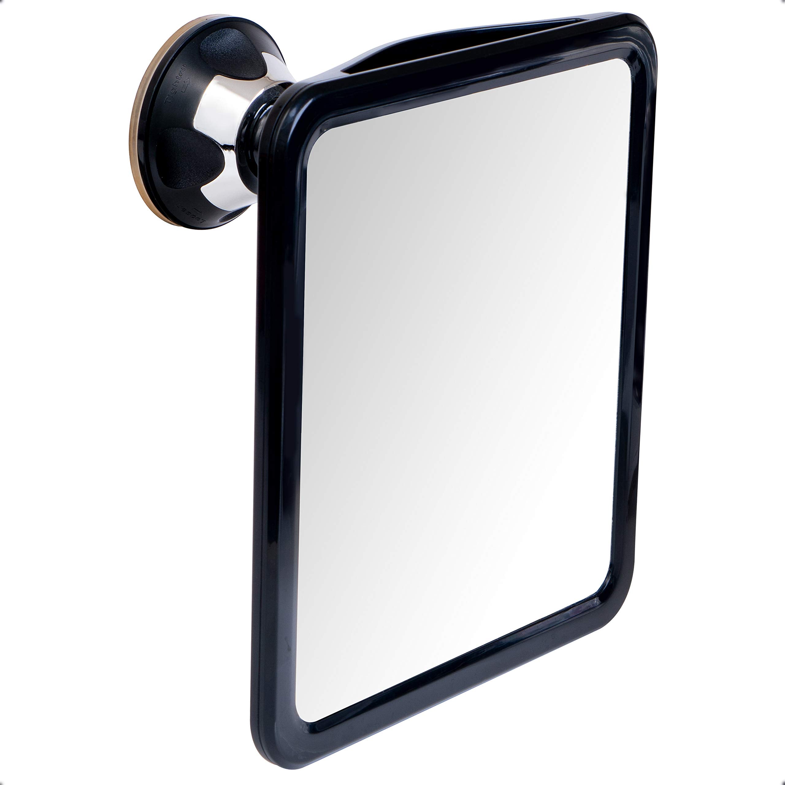 Mirrorvana Fogless Shower Mirror For Shaving With Razor Holder And Dual Anti Fog Design - Upgraded 360