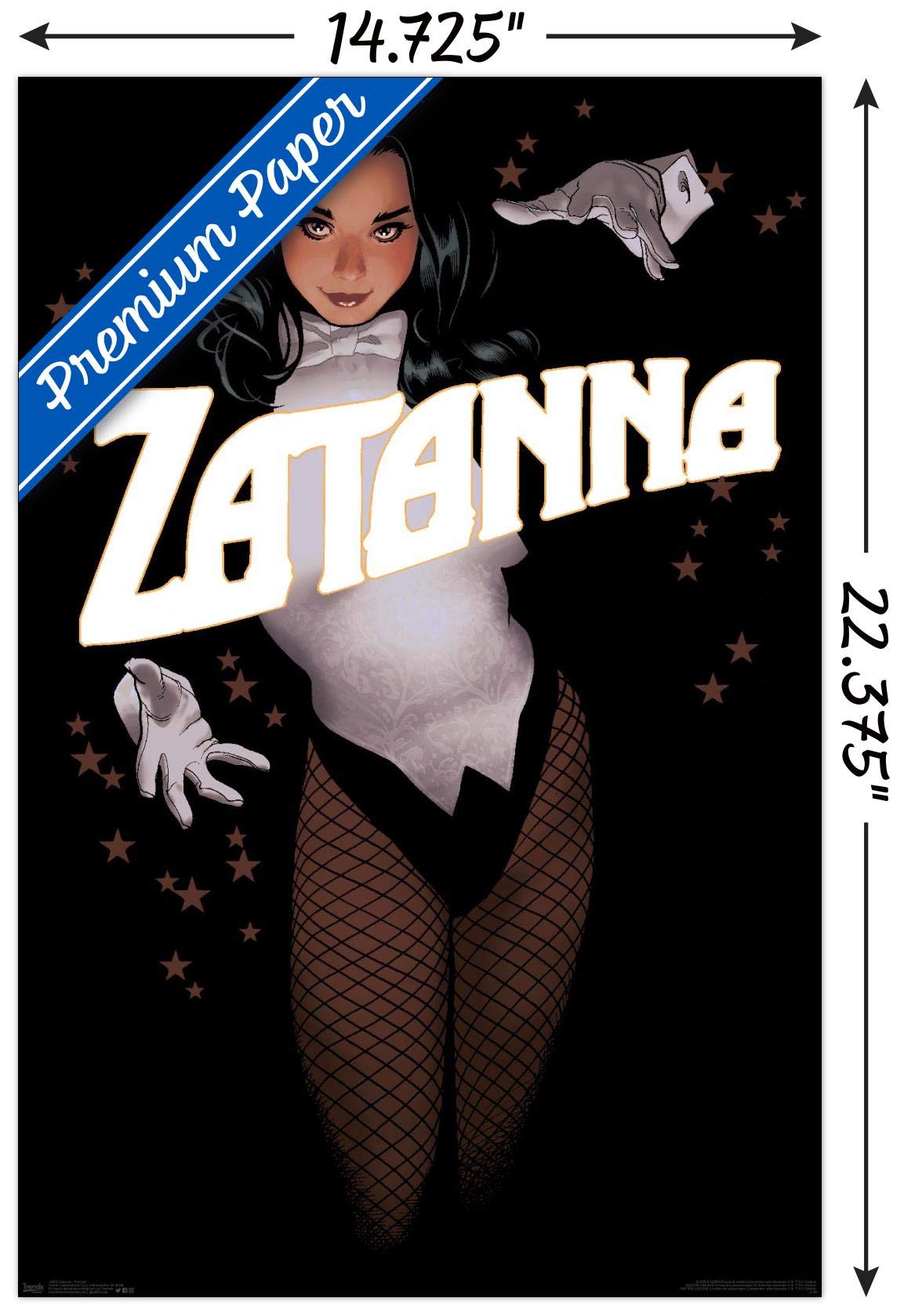 Trends International Dc Comics - Zantanna - Alex Ross Portrait Wall Poster, 14.725'' X 22.375'', Premium Unframed Version