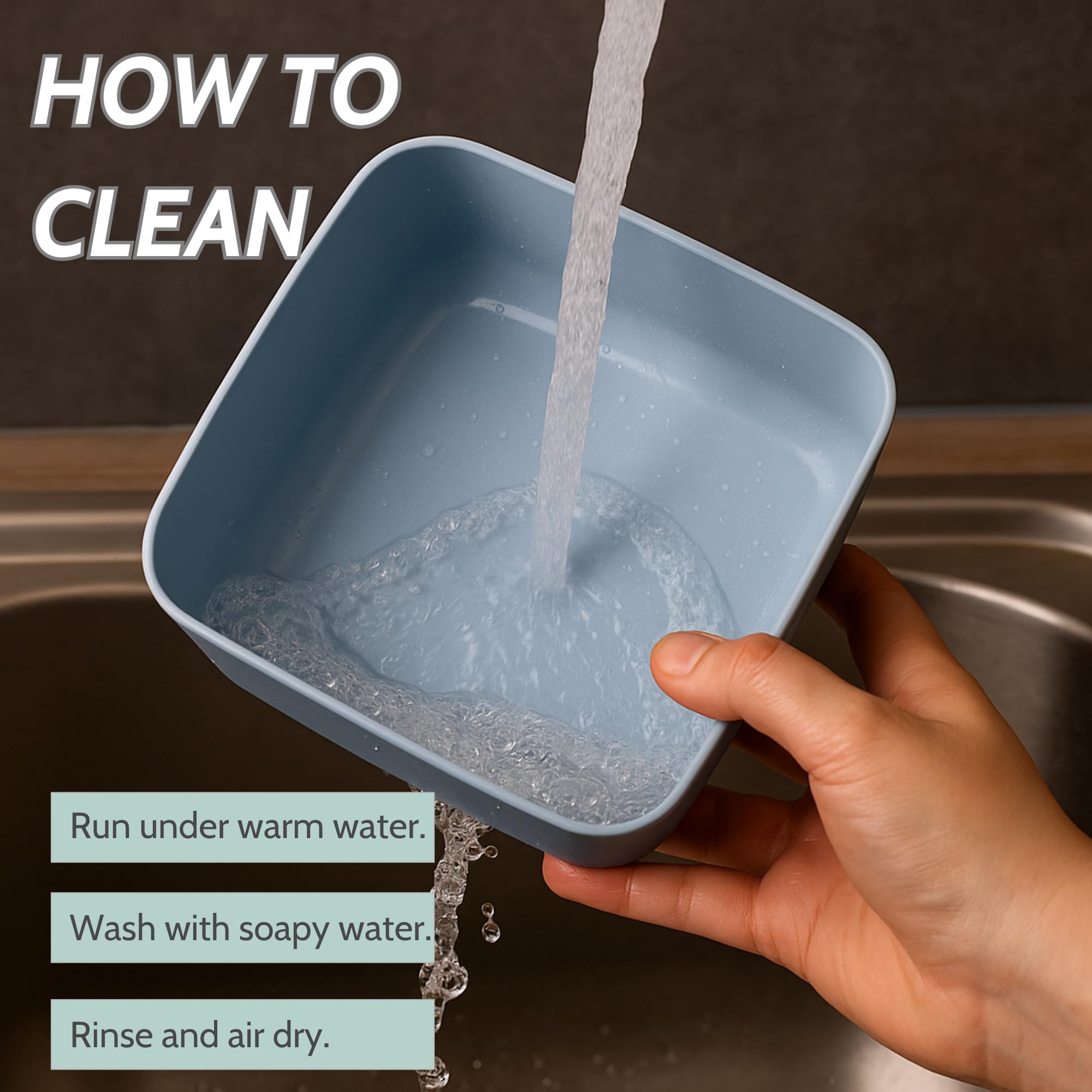 Clazkit Plastic Salad Lunch Box Container with Cutlery and Sauce Container with 5 Compartment Bento Style Tray Leak Proof Lunch