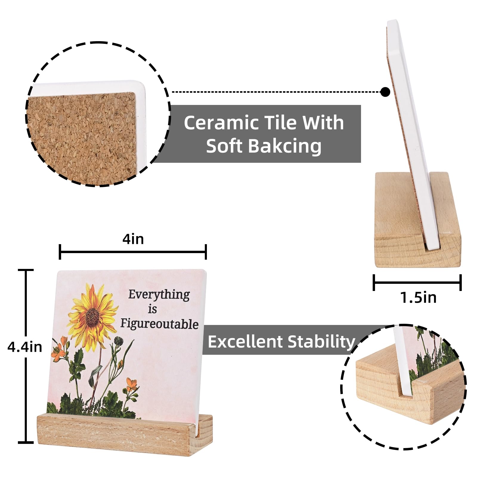 Office Decor Accessories Motivational Desk Decorations Cute Desk Accessories Inspirational Gifts for Women Friend Coworker Emplo