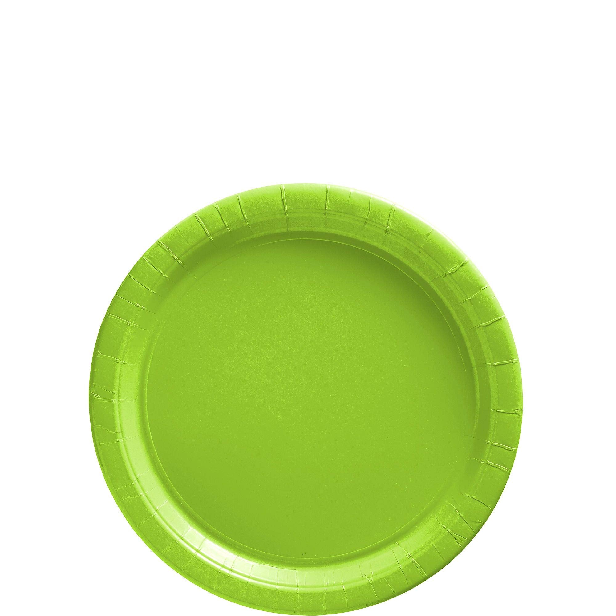 Kiwi Round Paper Plates - 6.75'' (50 Pc) - Sturdy & Eco-Friendly Party Essentials - Perfect For Celebrations & Events