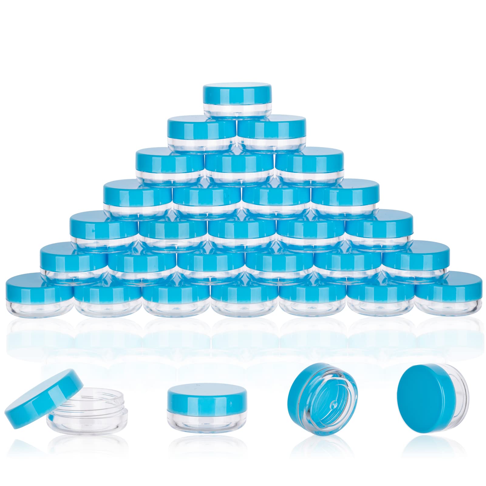 3 Gram Sample Containers With Lids, 200 Count Tiny Sample Jars, Empty Lip Balm Containers, Mini Cosmetic Containers With Lids, M