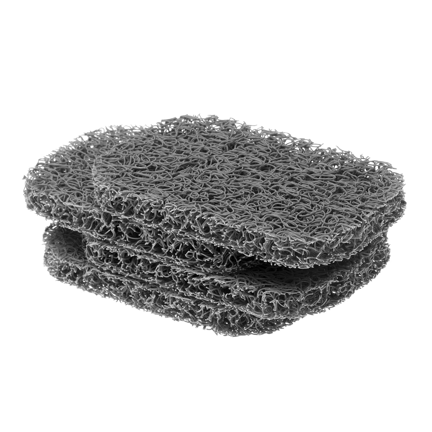 Snowkingdom 4 Pack Gray Soap Saver Draining Lift Pad 2.9'' X 4.5'' Pvc Non-Bpa Non-Slip Durable