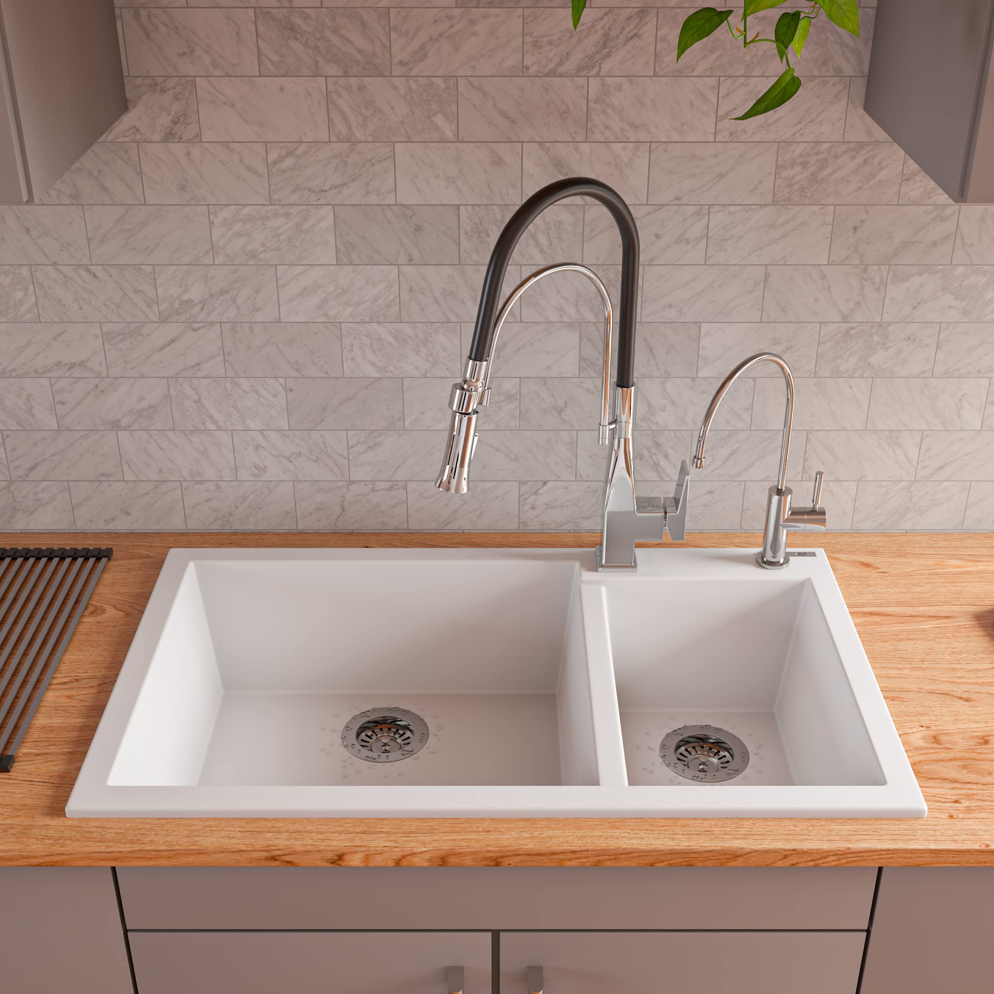 Alfi Brand Ab3319Di-C Kitchen Sink, Chocolate