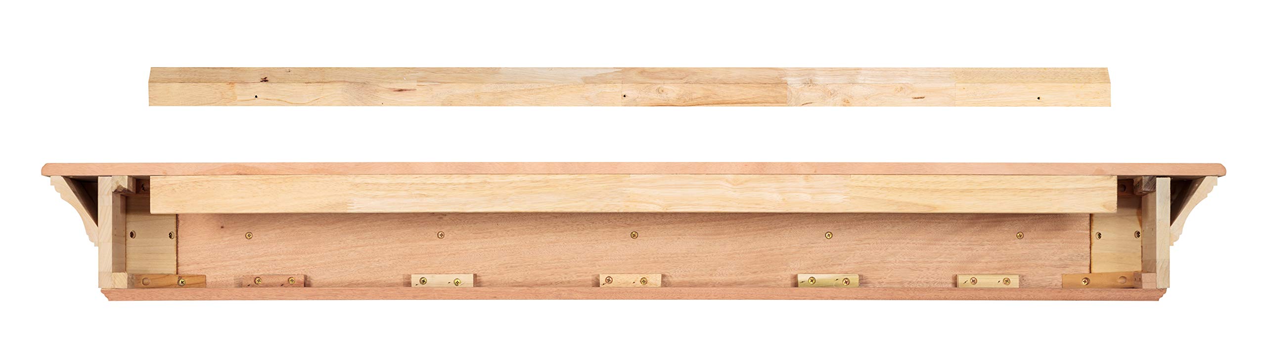 The Lindon 72'' Shelf or Mantel Shelf Unfinished
