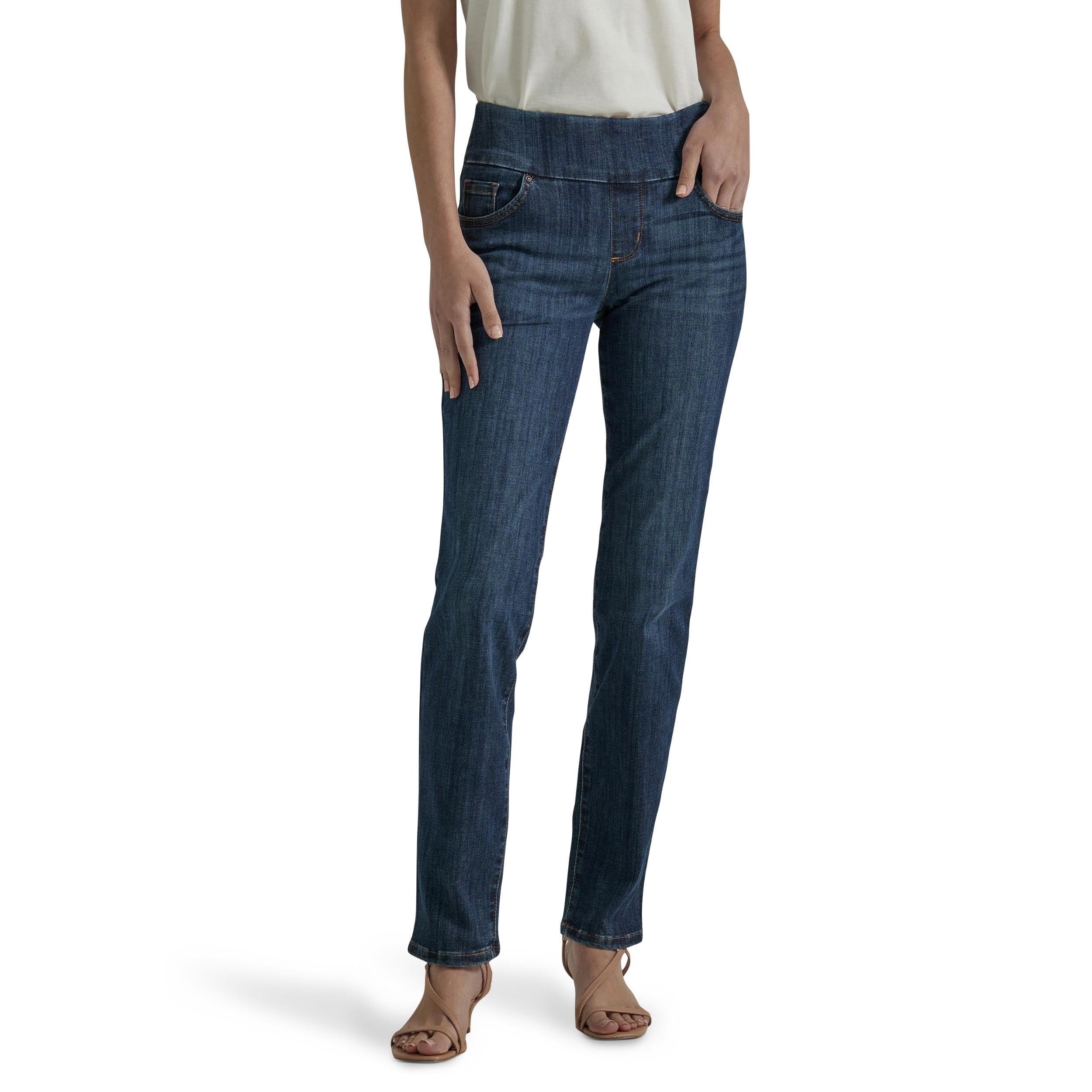 Lee Sculpting Fit Slim Leg Pull On Jean, Cotton, 16 Long, Landslide, Model 35179