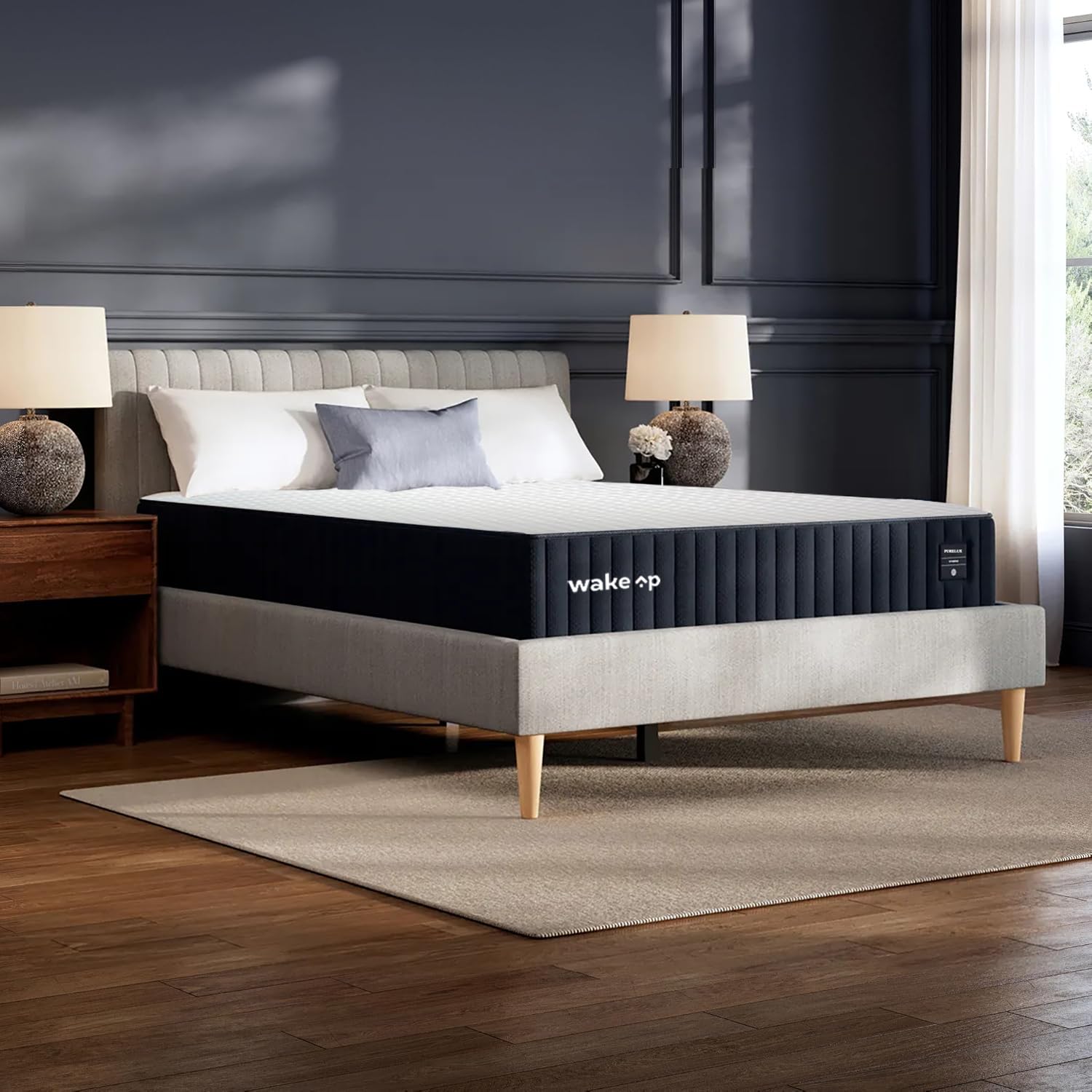 Wakeup India | Pureluxe Mattress | Latex Ortho Foam | 10 Years Warranty | King Size 84X78X8 Inch Mattress | Medium Firm