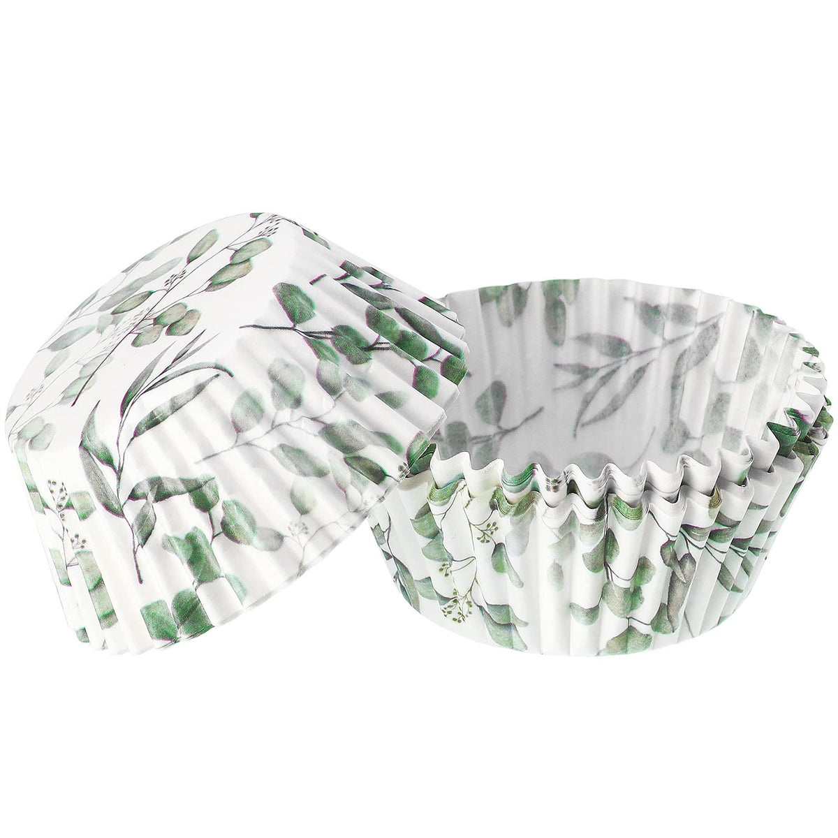 Willbond 300 Count Cupcake Liners Greenery Cupcake Wrappers Baking Cups Green Baking Liners Holders For Baby Shower Wedding Brid