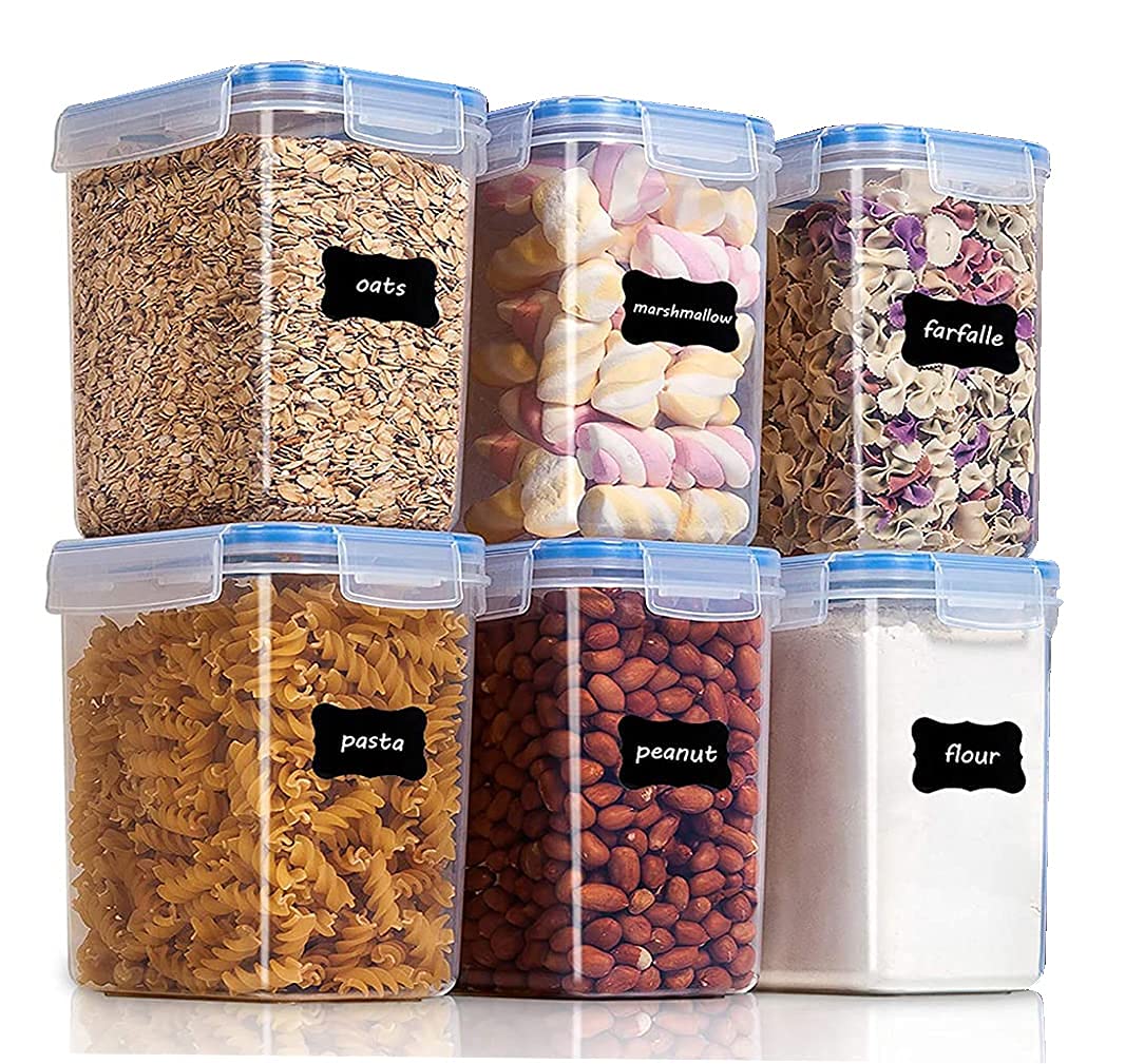 Golden Bird Plastic Airtight Food Storage Container For Fridge With Lid For Meal, Food, Rice, Pasta, Pulses, Cereals, Fruits And