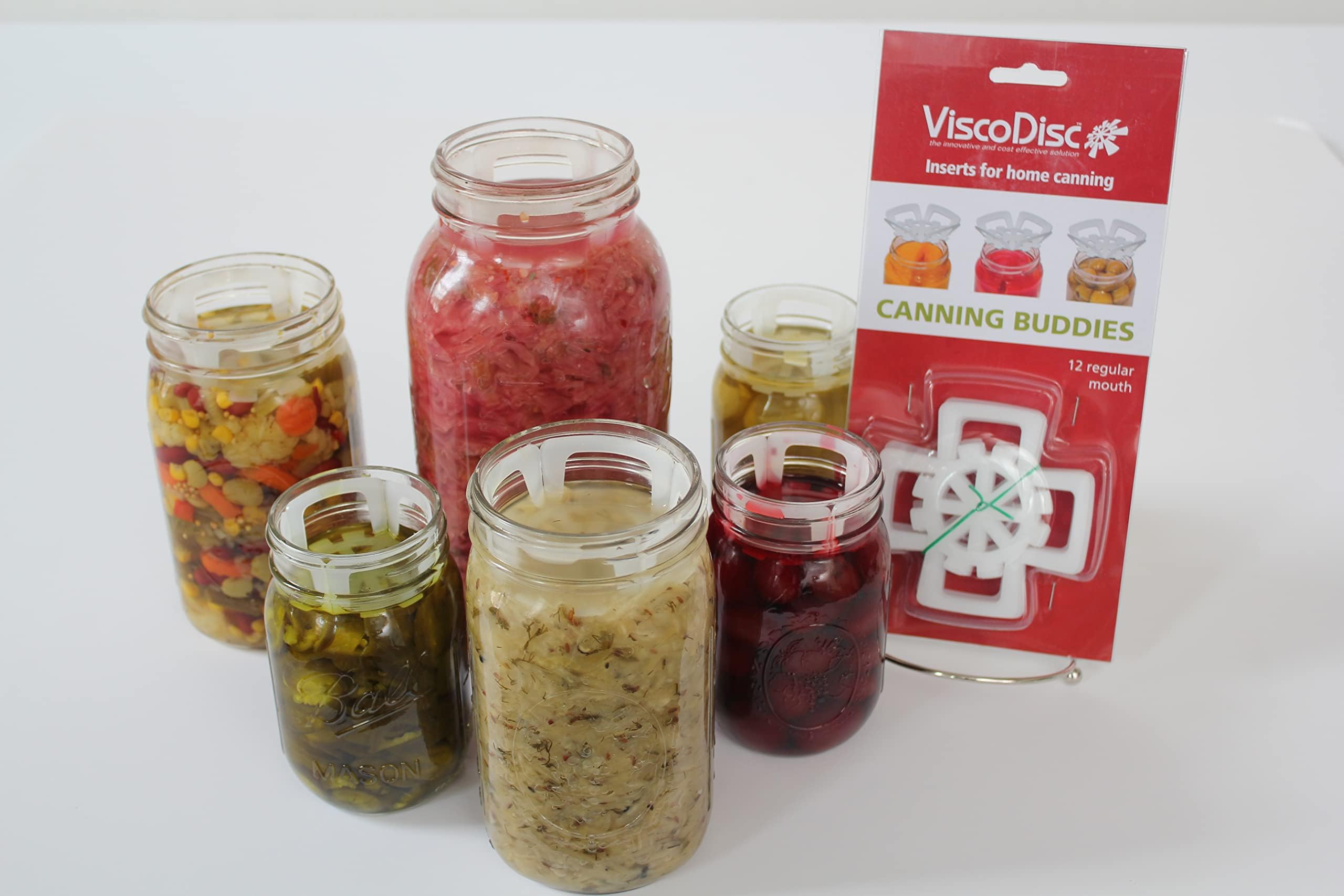Viscodisc Canning Buddies- Wide Mouth Mason Jar Inserts