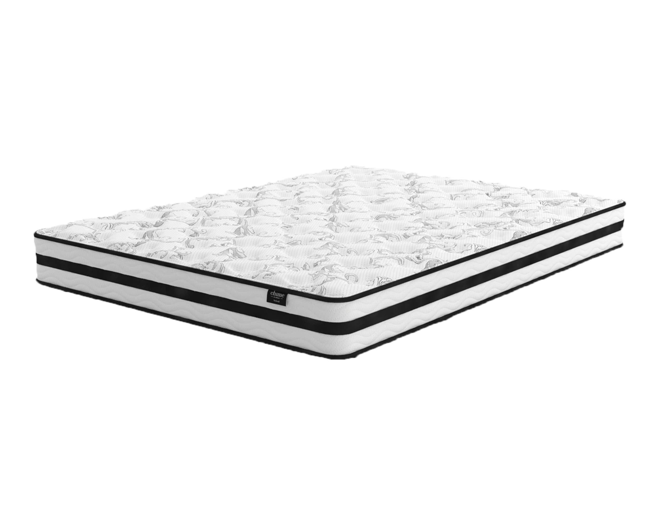 Signature Design By Ashley Chime 8 Inch Firm Hybrid Mattress, Certipur-Us Certified Foam, Twin