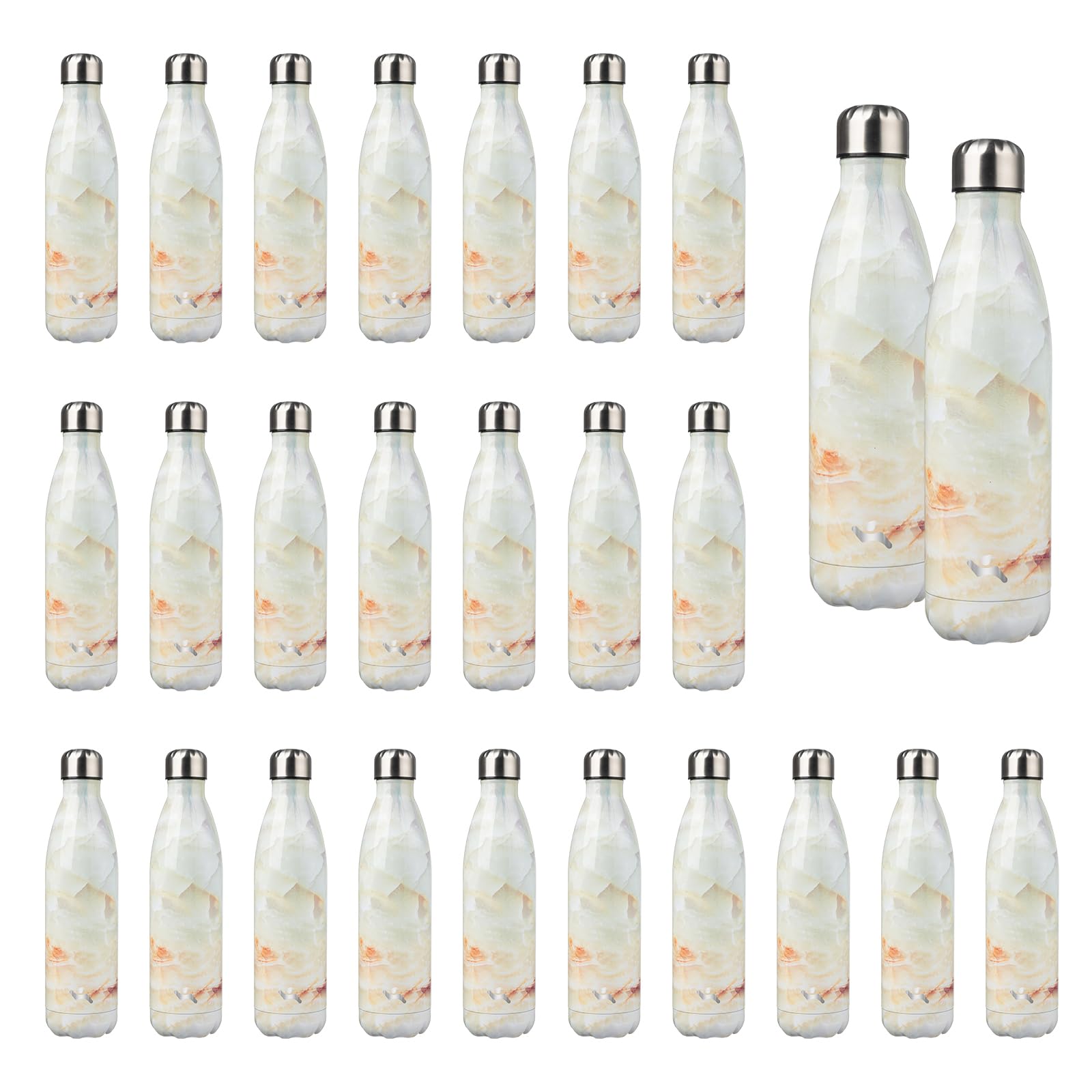 Konokyo 24 Pack 25 oz Insulated Stainless Steel Water Bottle
