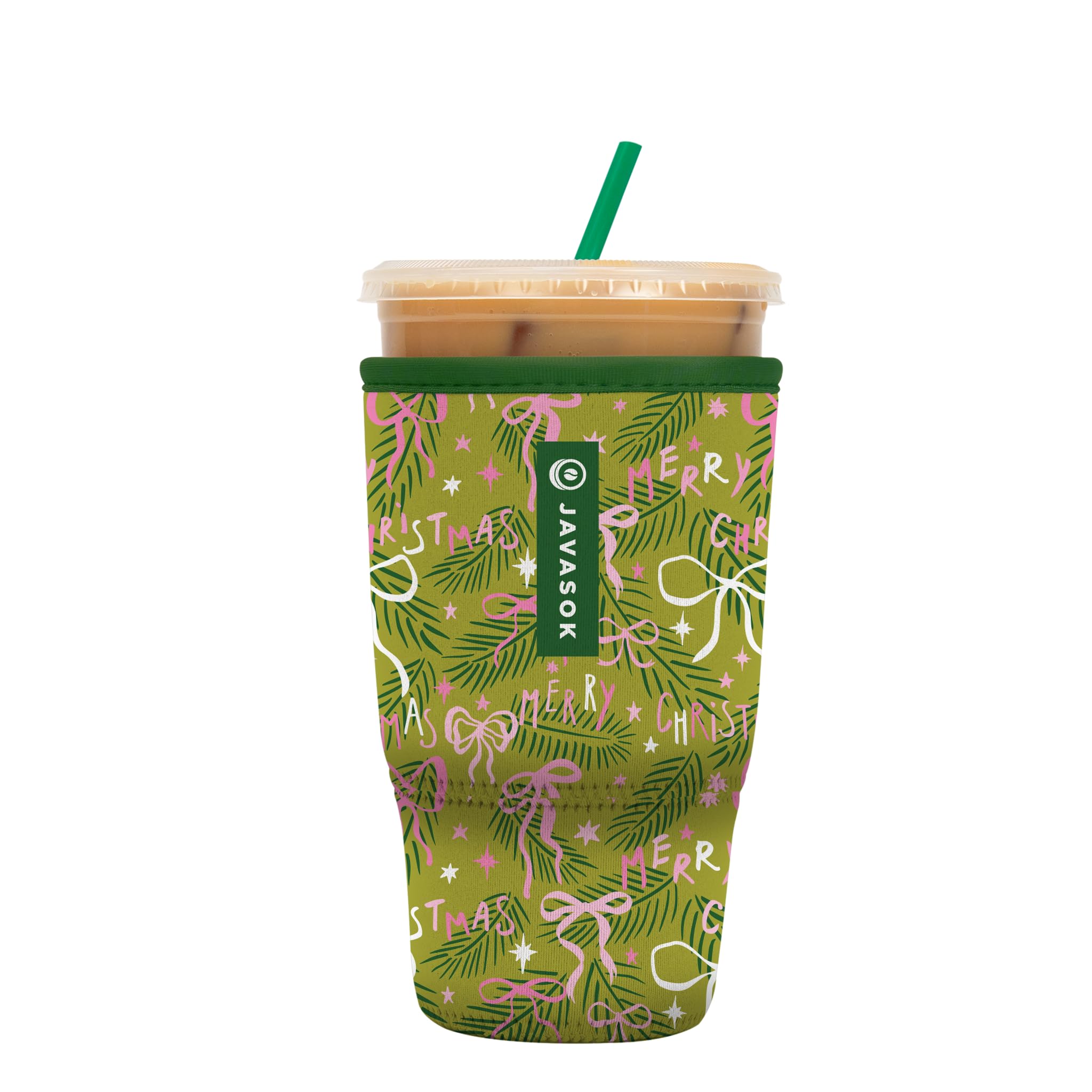 Sok It JavaSok Iced Coffee & Cold Soda Insulated Neoprene Cup Sleeve (Tied with Cheer, Large: 30-32oz)