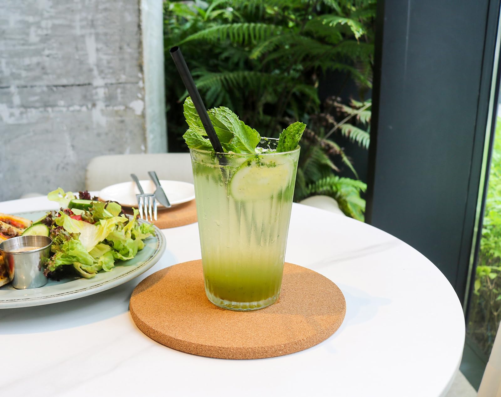 Round Cork Trivets, 7.5 Inches Heat Cork Trivets For Hot Dishes, Pots And Pans, Plant Trivets, 4-Pack