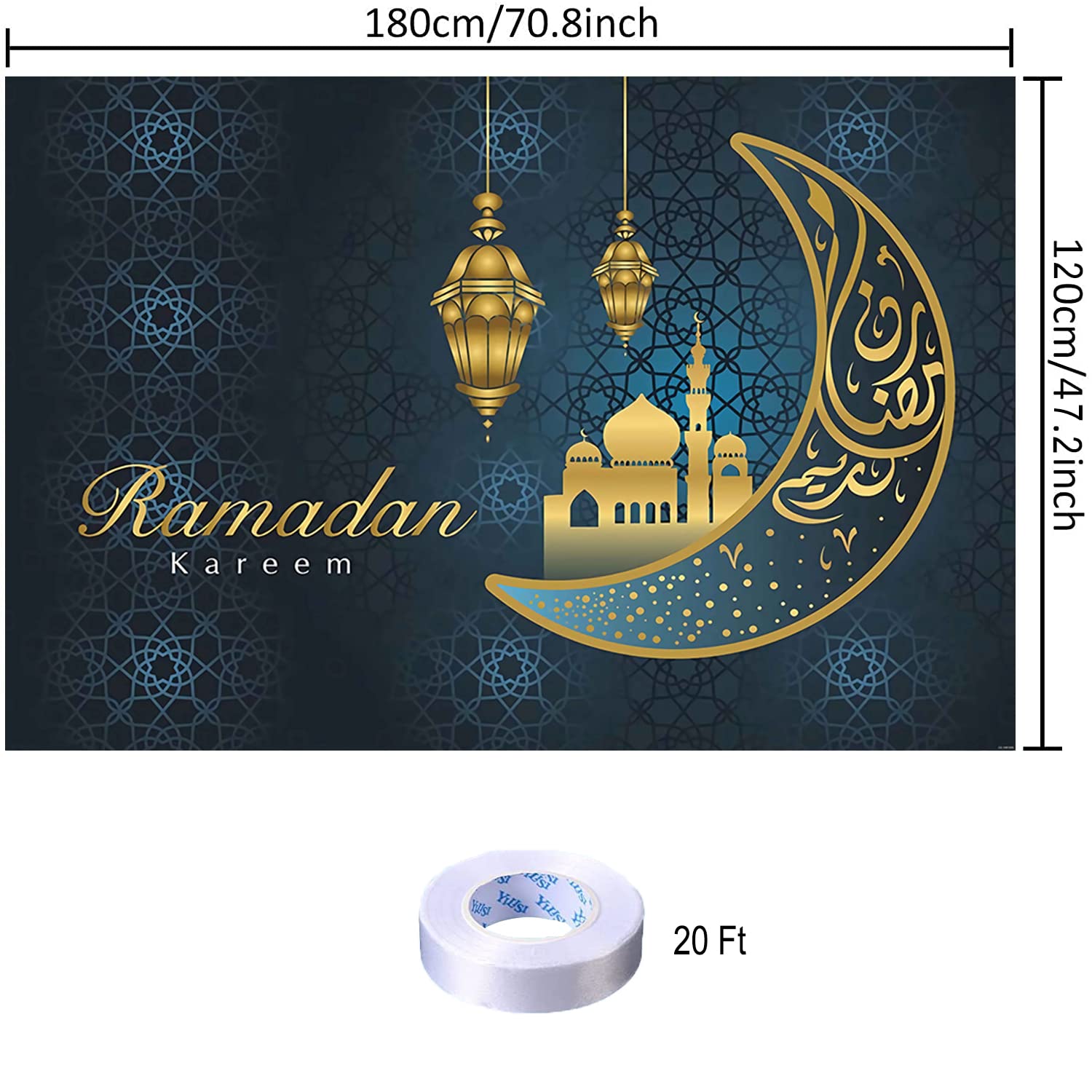 Ramadan Decoration Ramadan Kareem Backdrop Eid Mubarak Photo Background Ramadan Banner Poster For Ramadan Decorations Ramadan Ka
