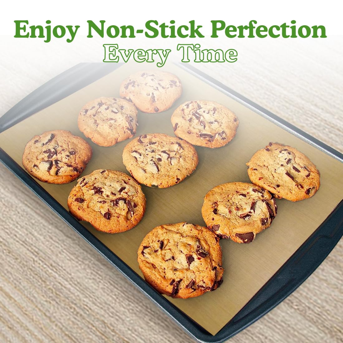 Regency Wraps Non-Stick Baking Sheets, Teflon Coated, 17"x13", Brown, Pack of 1, Model RW1125