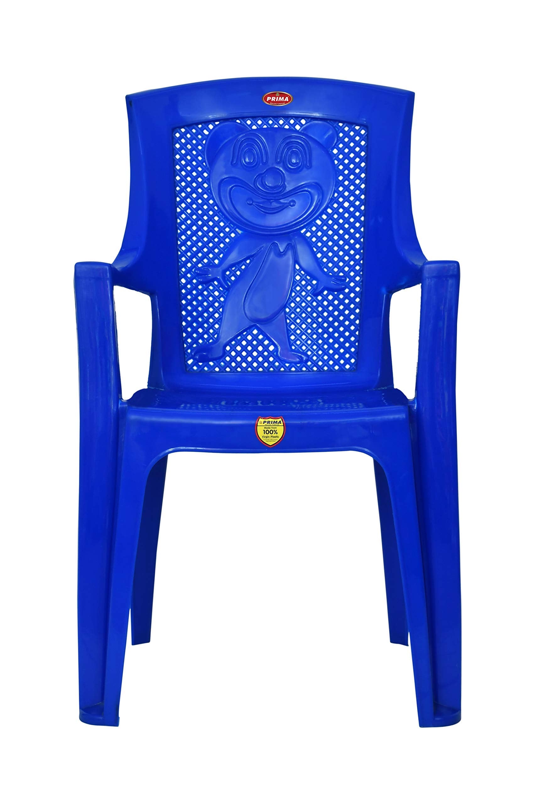 Prima Baby Plastic Chair 114 Strong Durable And Comfortable With Backrest For | Kids | Study | Play | For Home/School/Dining For