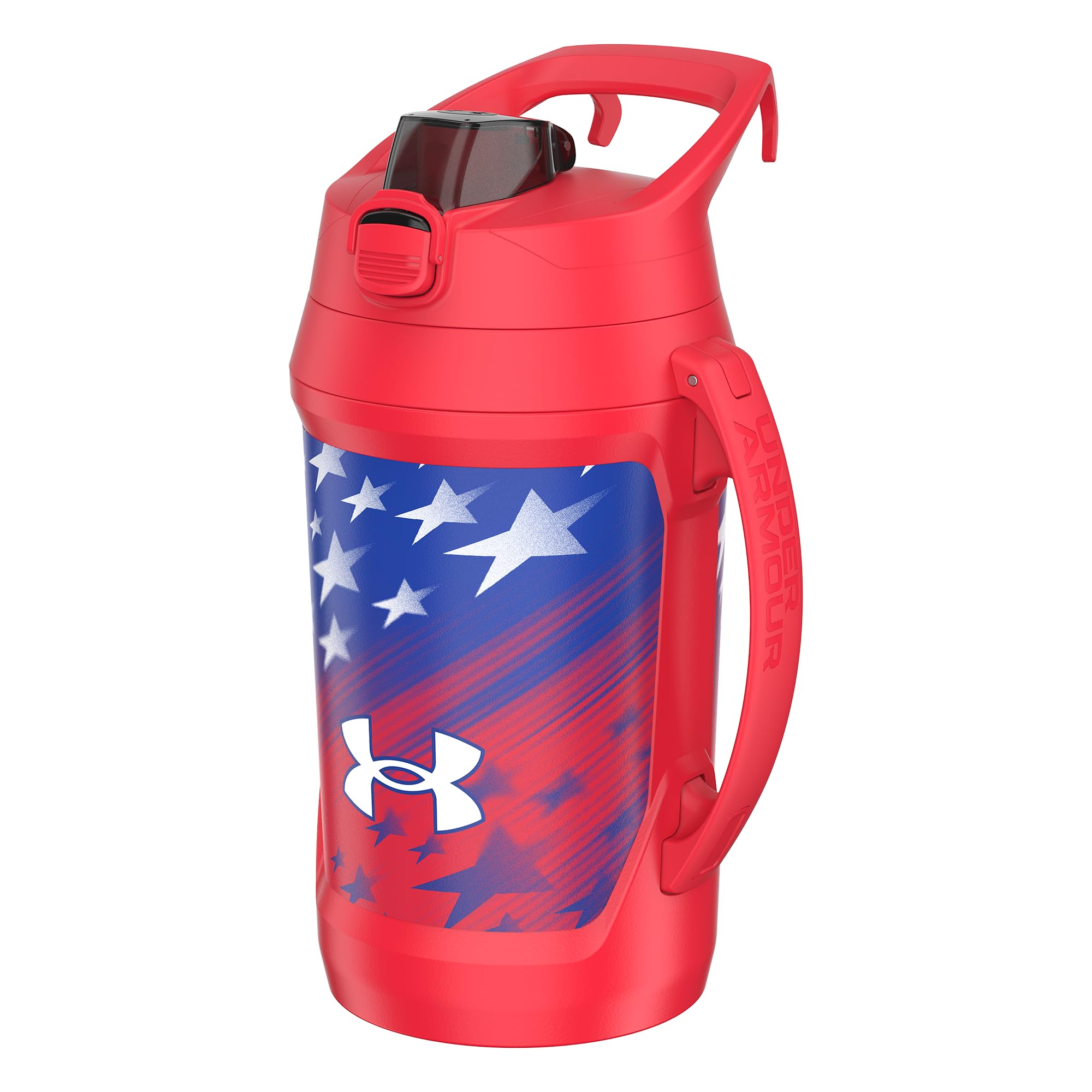 Under Armour Insulated Water Bottle with Handle & Fence Hook, Half Gallon Sports Water Jug, Leak-Resistant & BPA-Free for Baseba